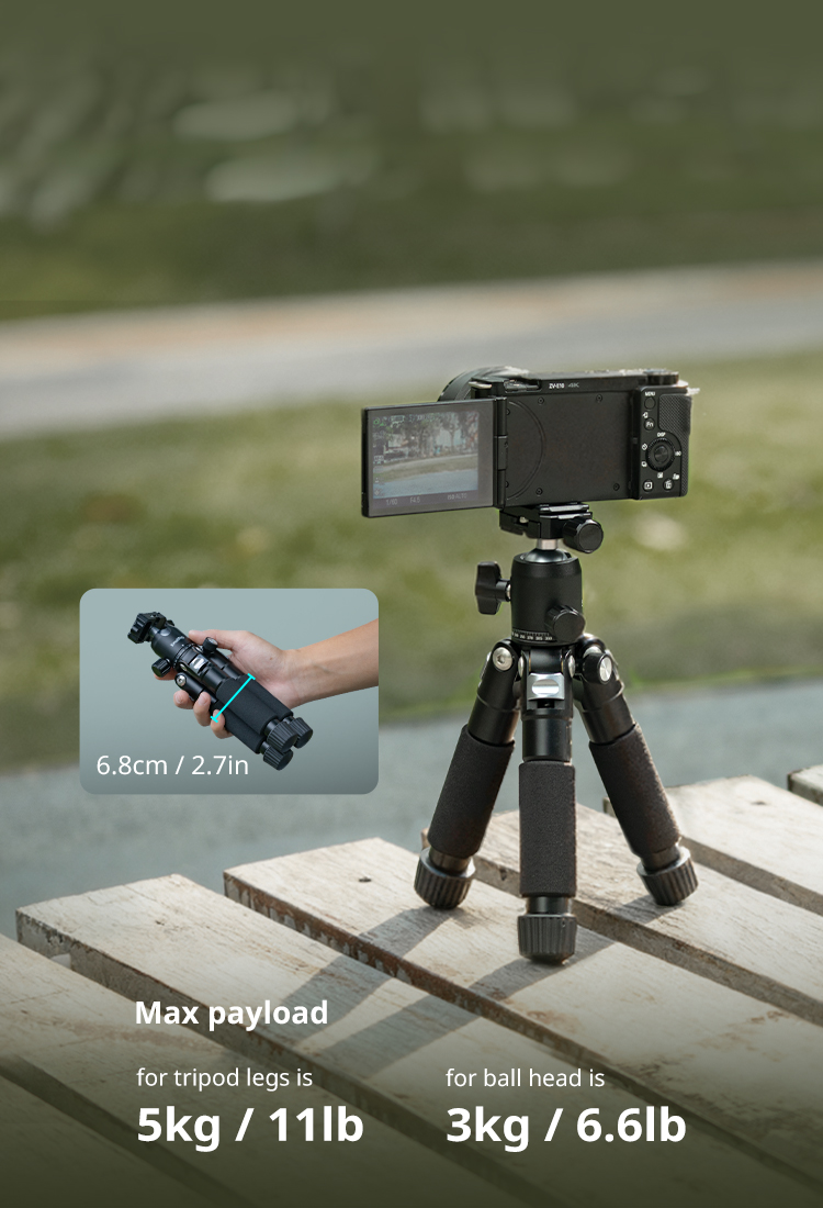 VT-20Pro Desktop Tripod | Compact, Quick Setup | SmallRig