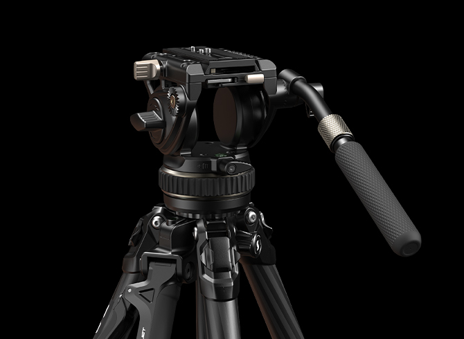 TRIBEX Hydraulic Carbon Fiber Tripod | Fluid Head & X-CLUTCH