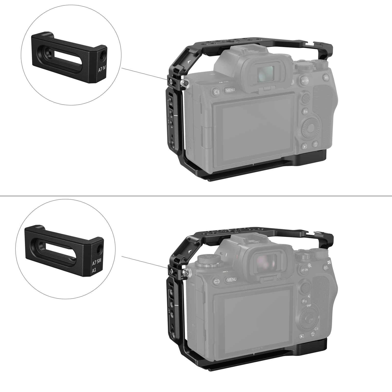Sony A7RV/IV/SIII Cage Kit | Handheld Rigging | SmallRig