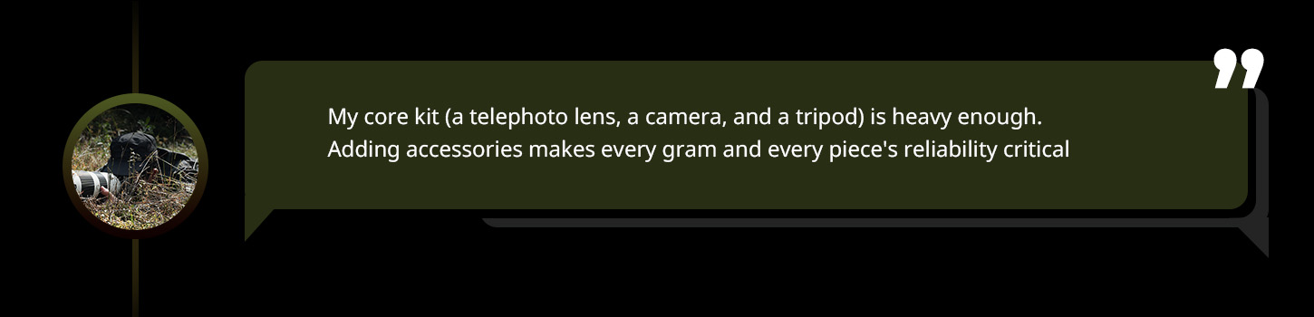 Langtrekkende trådløs repeater for DSLR/actionkameraer i naturfotografering