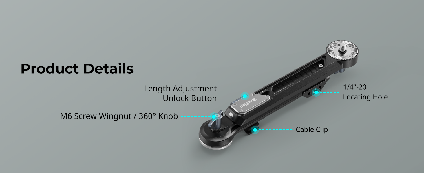 Shoulder Rig Adapter | ARRI Rosette, Quick Adjust | SmallRig