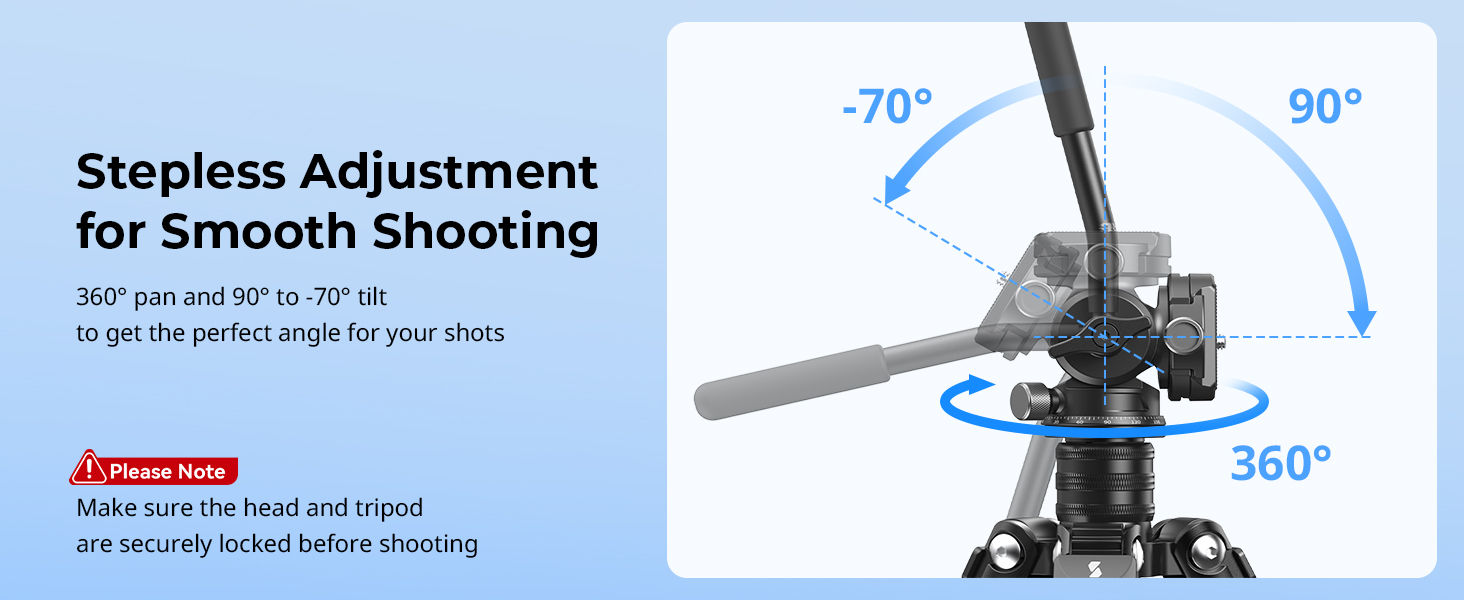 CATEGORY/Tripods/Tripod Heads SmallRig Video Head CH3  - Compact Fluid Head for Smooth Video Shooting-SKU:4936/Head Load Capacity:3kg/Net Weight:0.27/