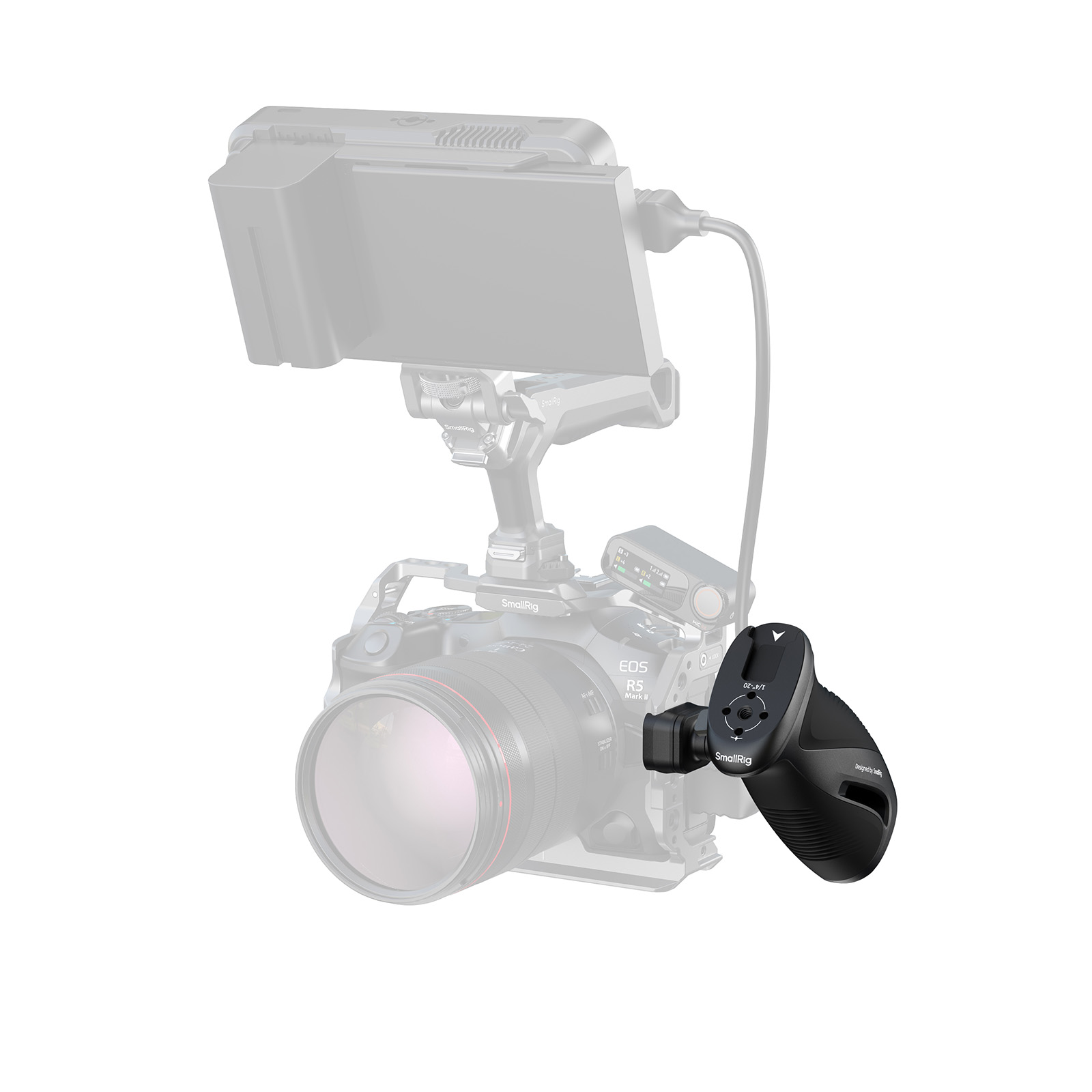 Camera Rotating Side Handle | 360° Adjustable Grip