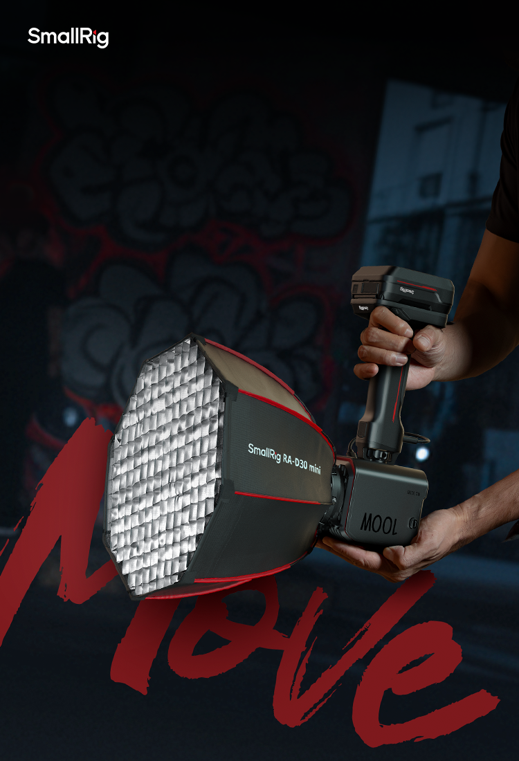 RC 100B COB LED Video Light Kit | Portable Battery Grip