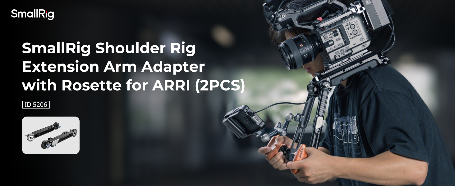 Shoulder Rig Adapter | ARRI Rosette, Quick Adjust | SmallRig