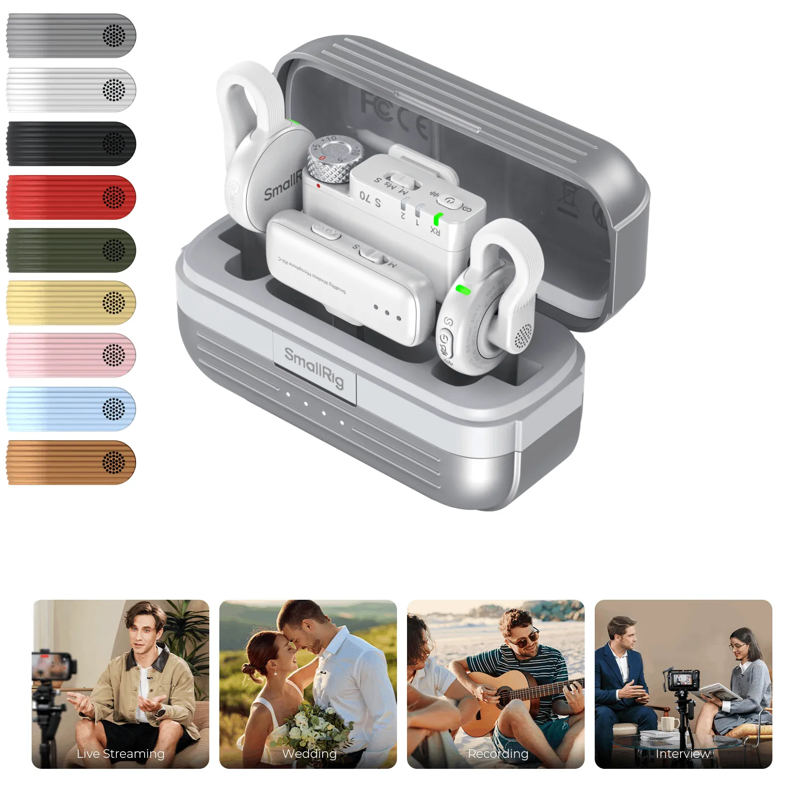 配信機器・PA機器・レコーディング機器 SmallRig S70 Wireless Microphone S70 Wireless Microphone | Ultra-Thin | 984ft Range | SmallRig
