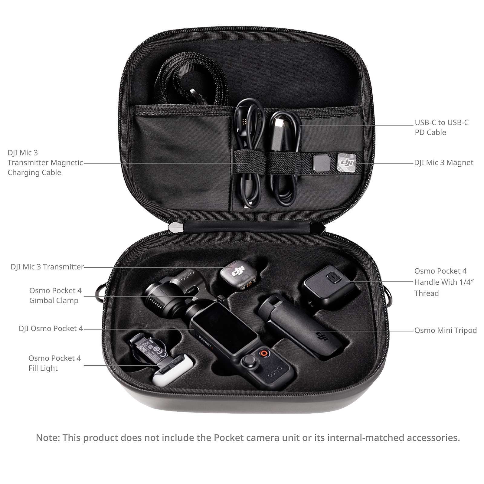 DJI Osmo Pocket 4/3用キャリングバッグ