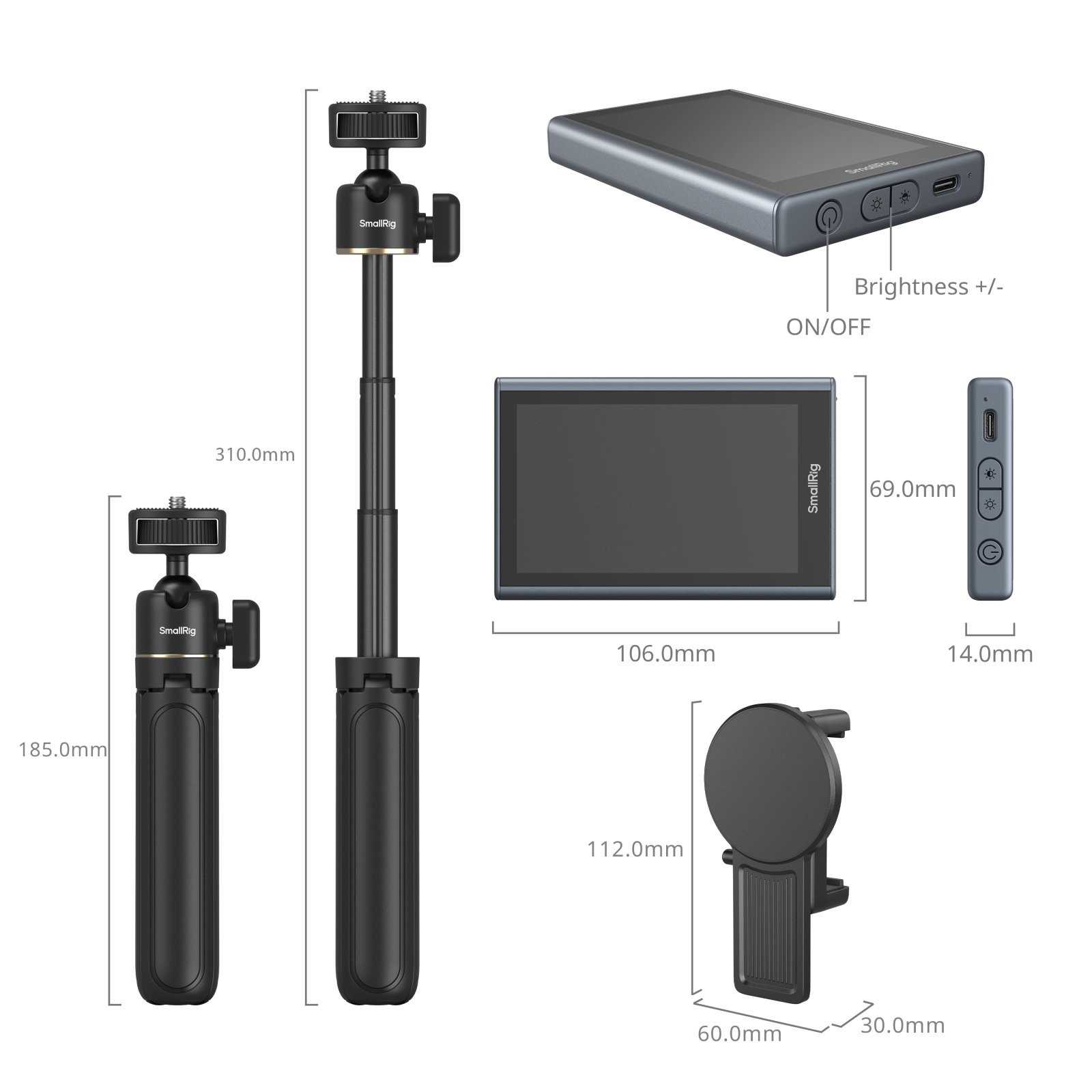 Phone Vlog Kit | Wireless Monitor Tripod | SmallRig
