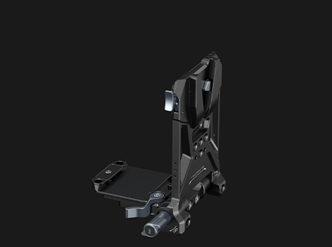 SmallRig V-Mount plate locked at 90 degrees