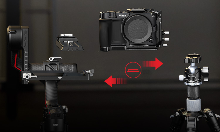 Nikon ZR用HawkLockケージキット：フルケージ、ハーフケージ、V