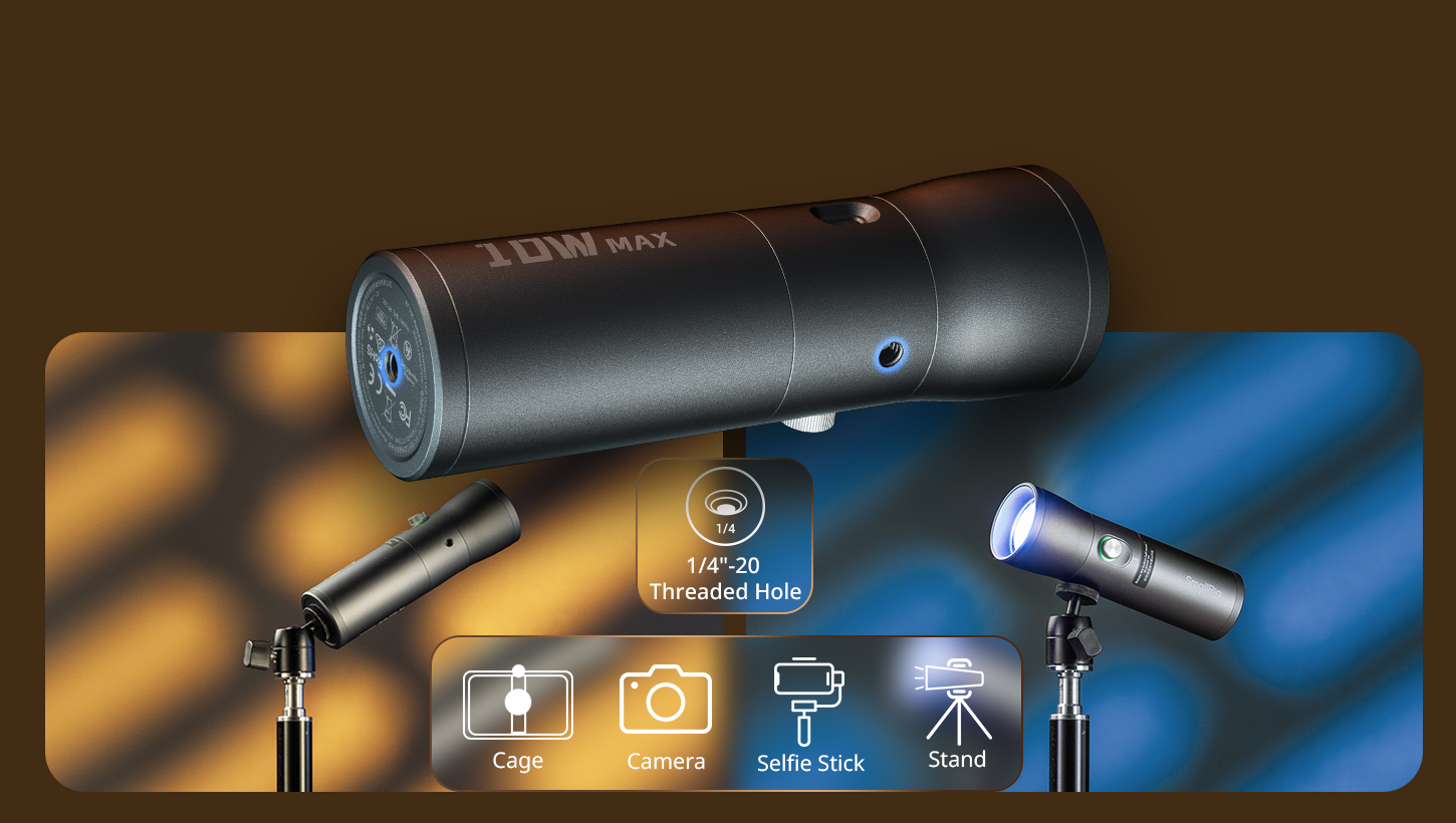 CATEGORY/Lighting System/Pocket Led Video Lights SmallRig RGB LED Photography Light - 7500mAh, 4 Colors & 20 Filters-SKU:4634/Package Weight (kg):0.7/