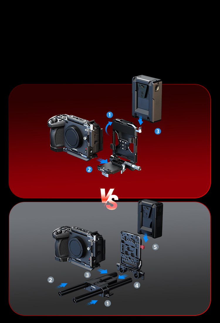 Refurbished】V-Mount Battery Mount Plate Kit(W | SmallRig