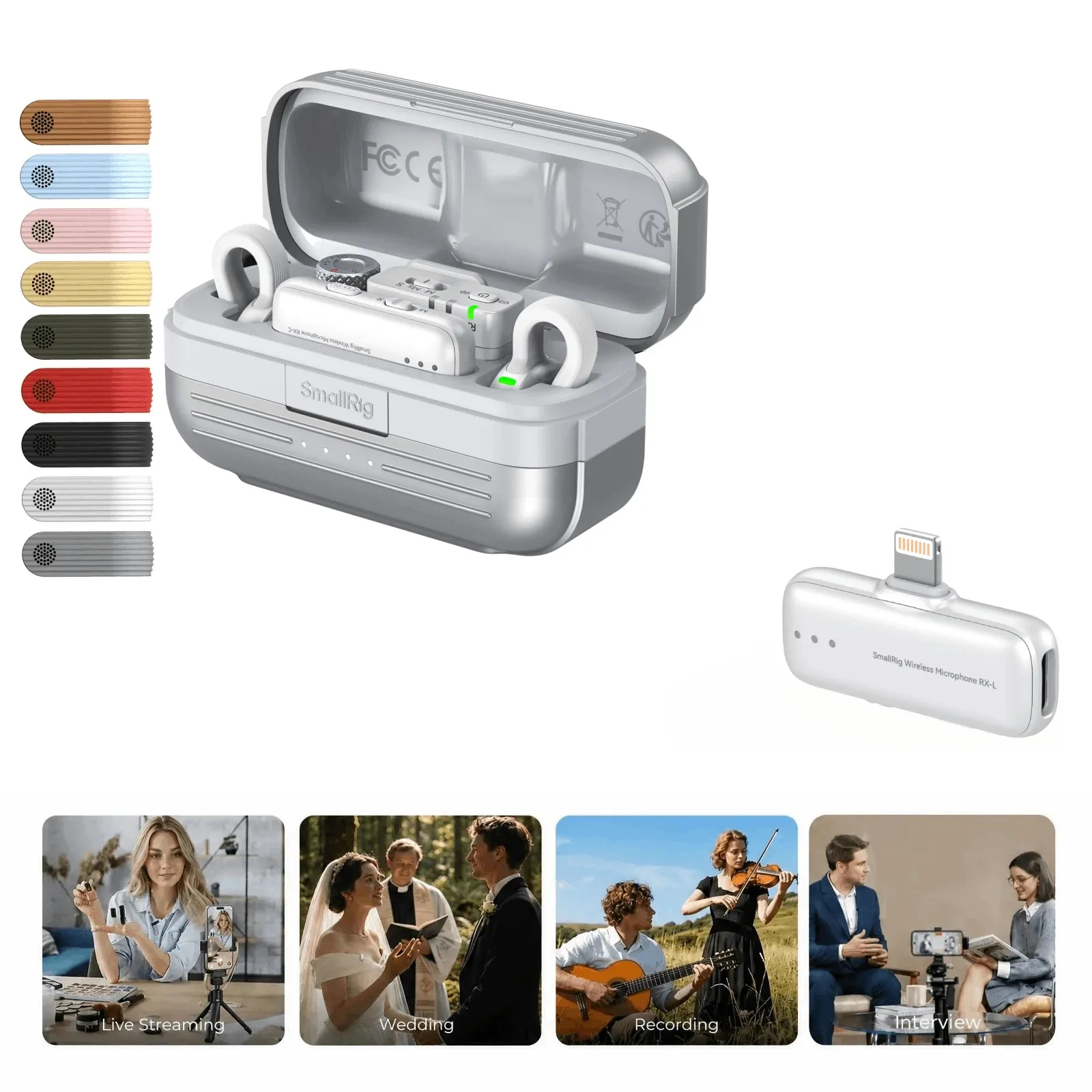 配信機器・PA機器・レコーディング機器 SmallRig S70 Wireless Microphone S70 Wireless Microphone | Ultra-Thin | 984ft Range | SmallRig