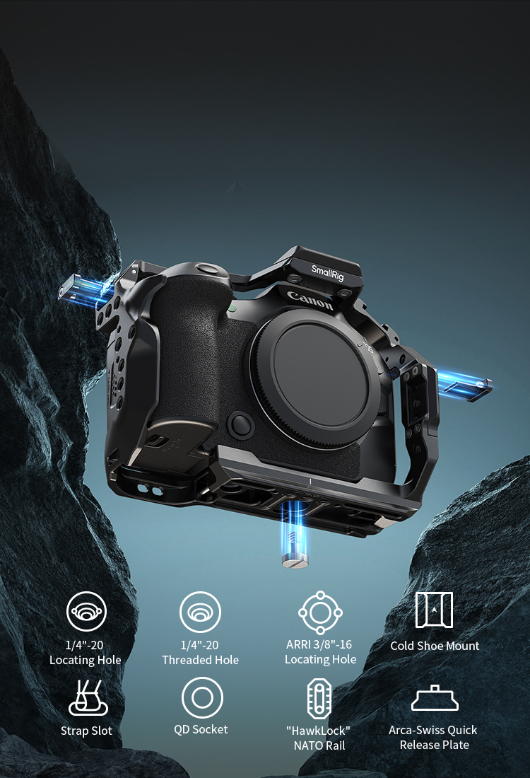 キヤノン EOS R6 Mark III 用カメラケージキット（ブラックマンバ