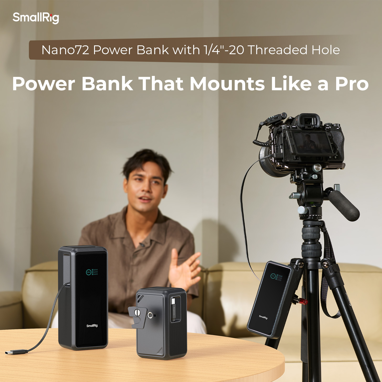 SmallRig Nano36 / Nano72 Power Bank 6057 & 6108 with Retractable