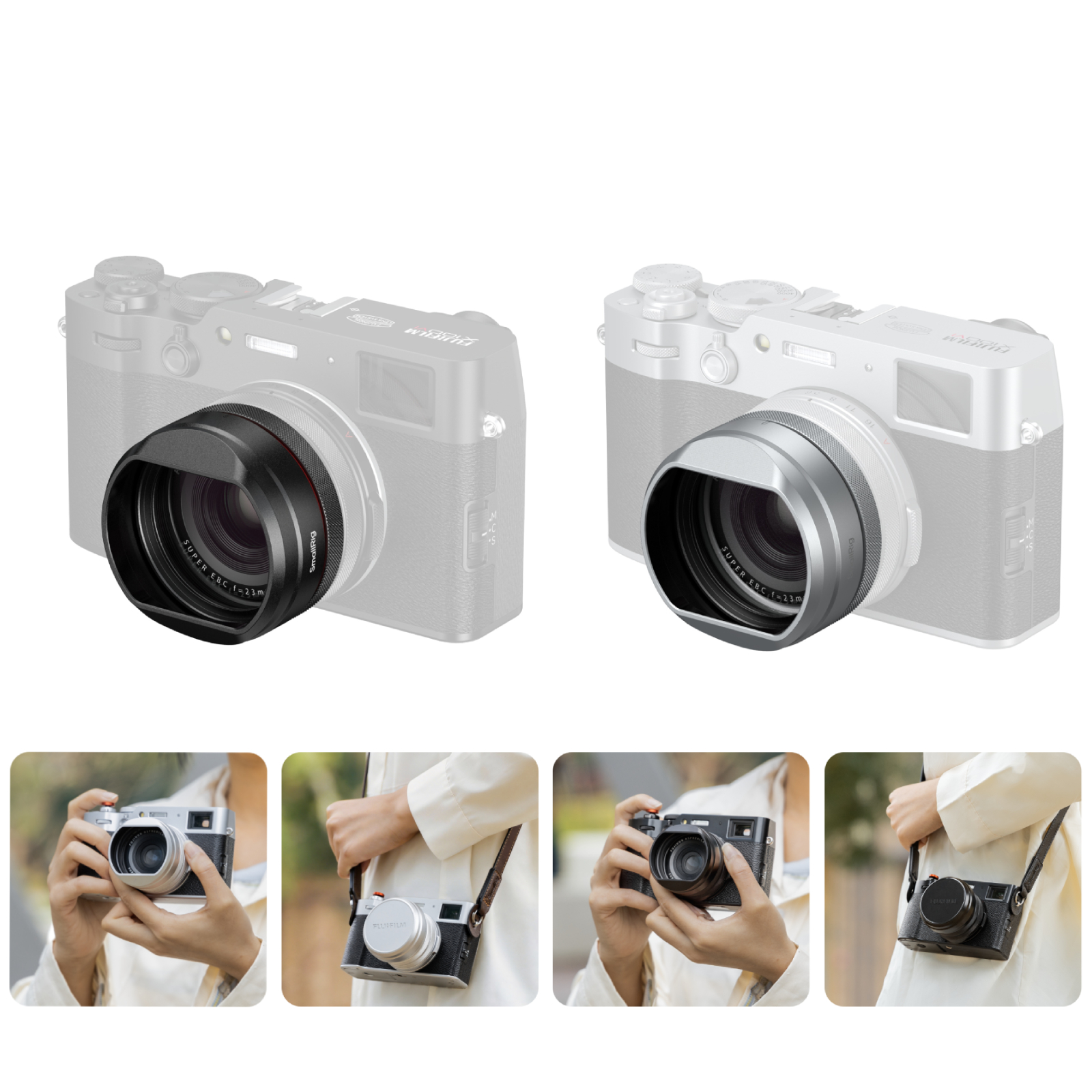 富士フイルムX100VI/X100V用レンズキット（遮光フード付き）