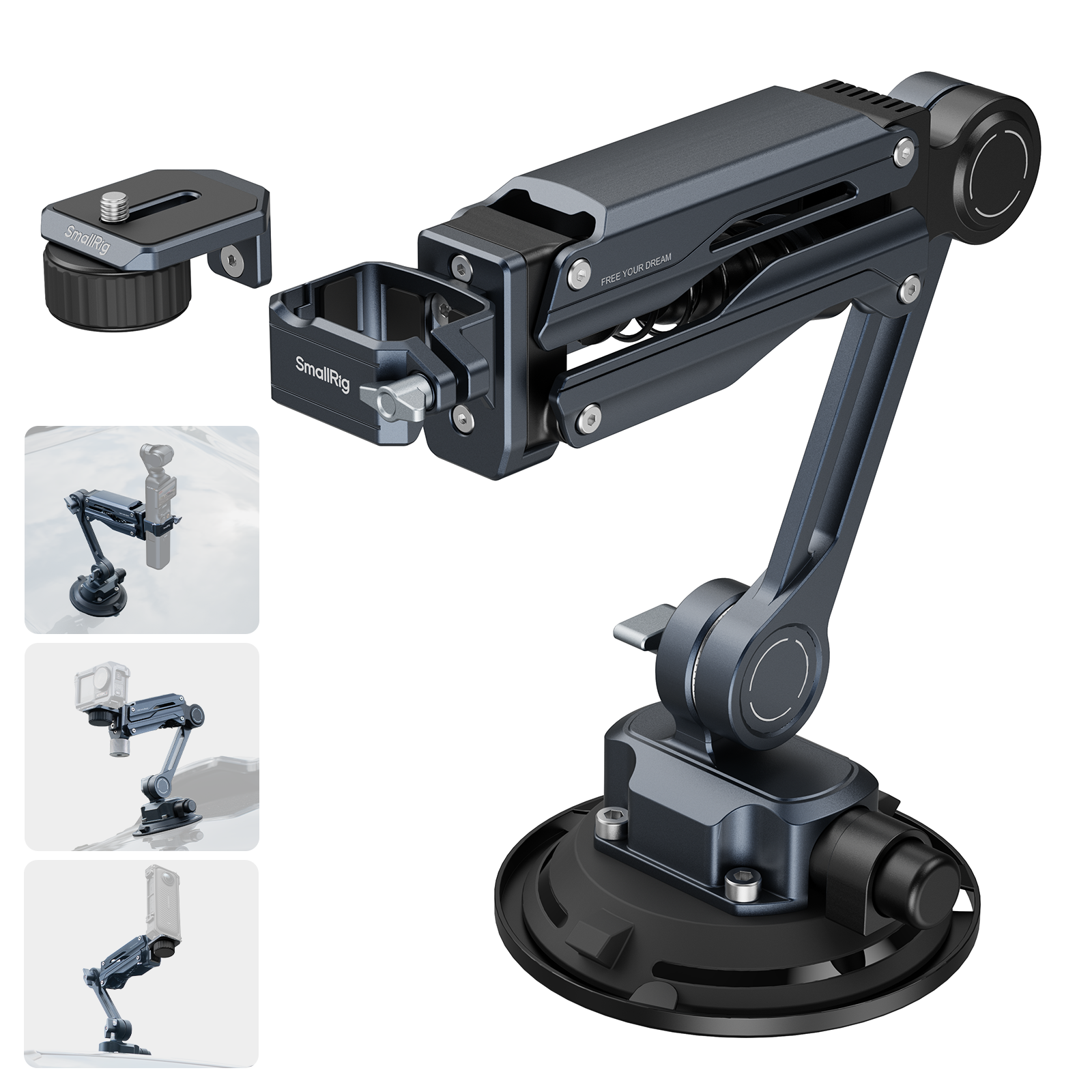 【美品】SmallRig ミニショックアブソーバーアーム 5123 Mini Shock Absorber Arm | Smooth Video for Action Cameras