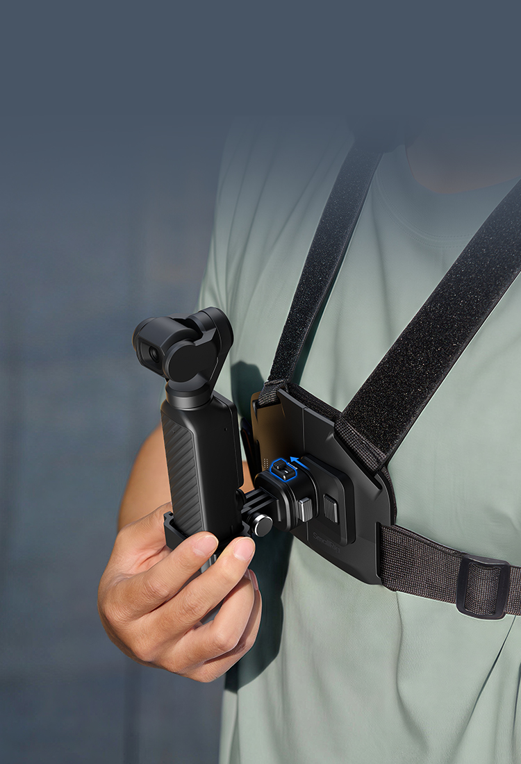 Chest & Backpack Strap Mount for Action Cameras | QR