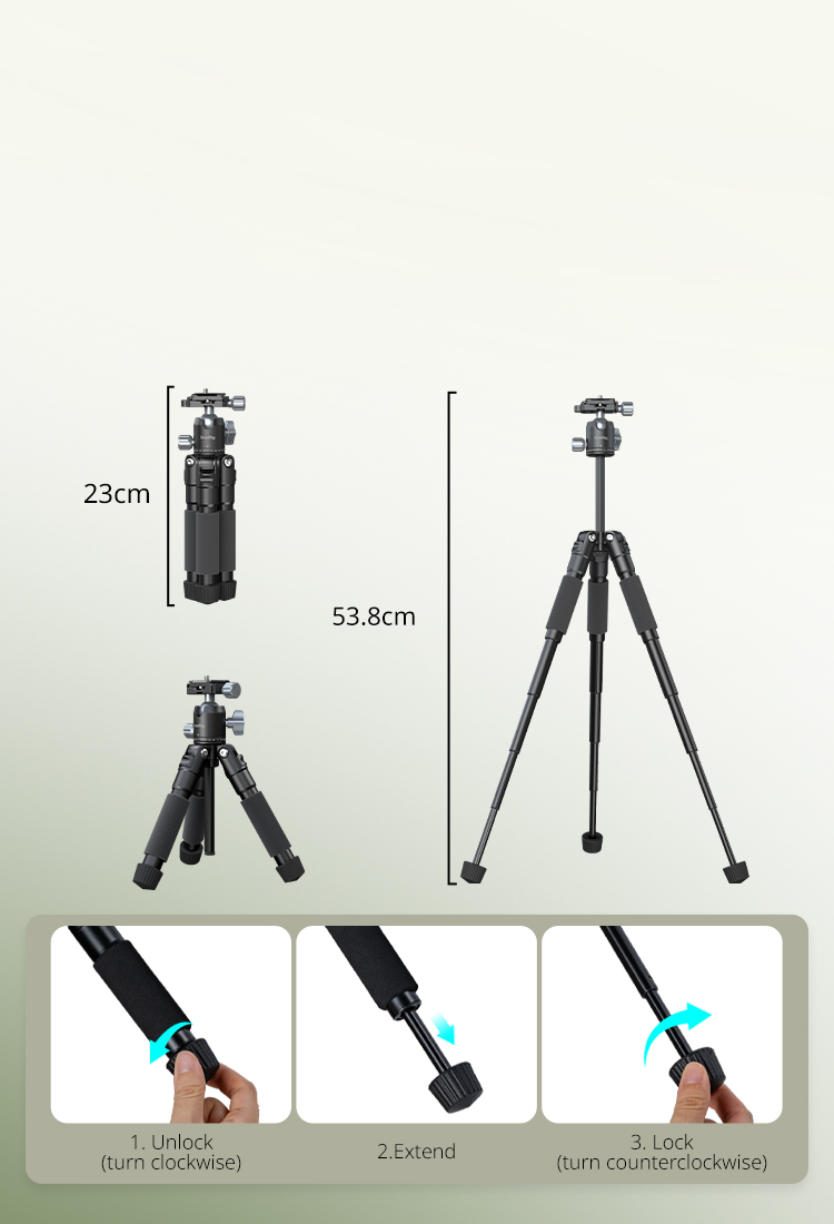 VT-20Pro Desktop Tripod | Compact, Quick Setup | SmallRig