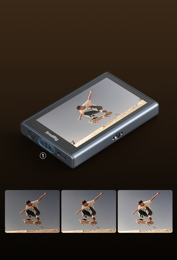 SmallRig 4850B ワイヤレス ディスプレイモニター 4K Wireless Phone Monitor | MagSafe & Magnetic Mount