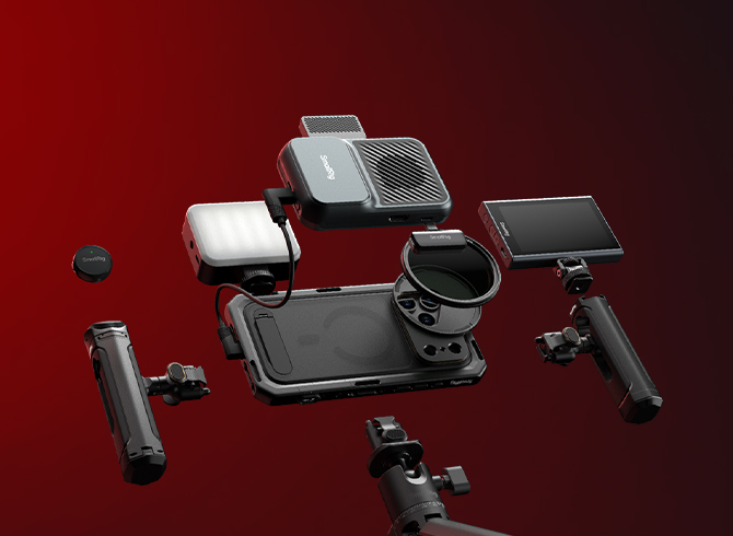 Cage Kit for iPhone 17 Pro/Pro Max: Mobile Dual Handheld Phone