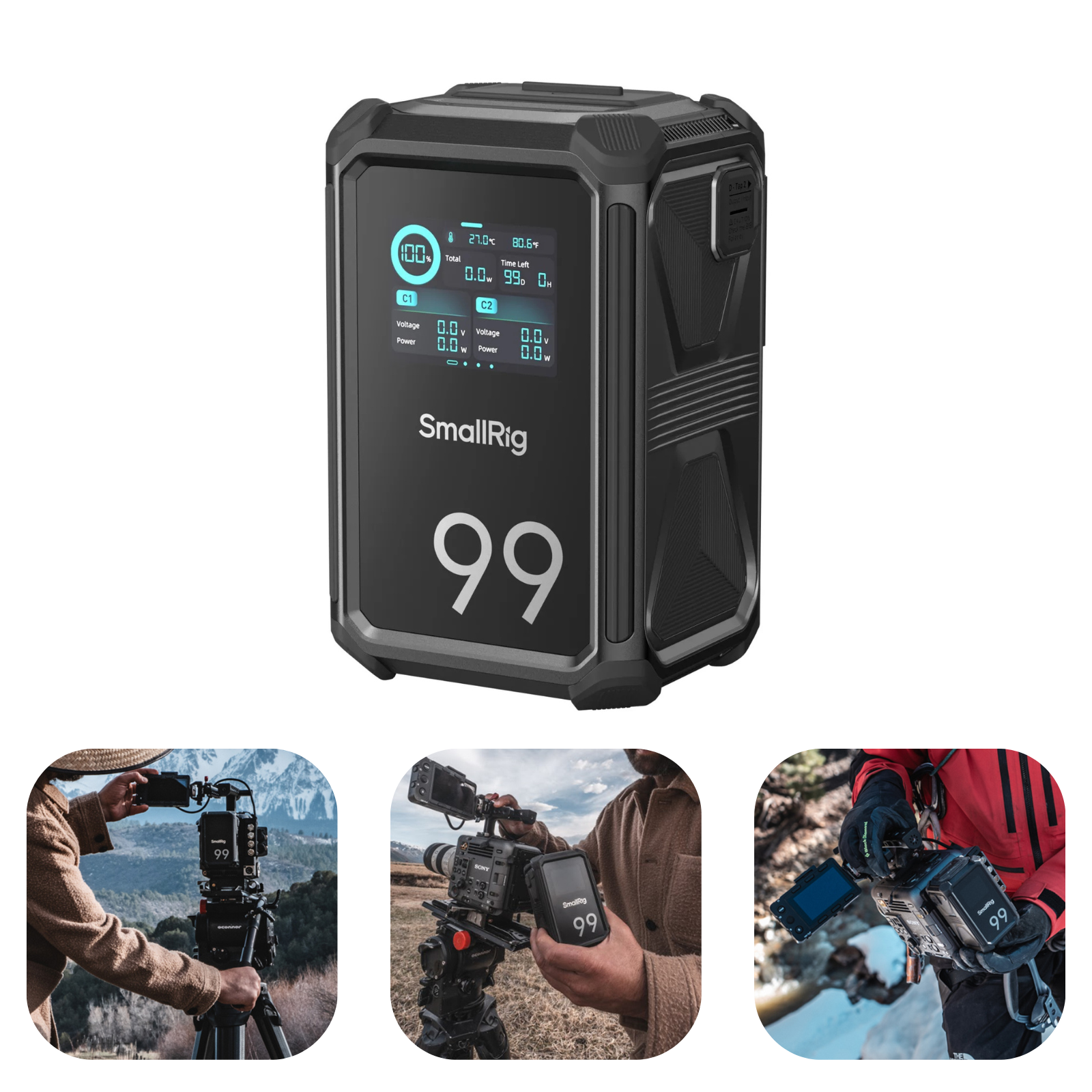 X99 V-Mount Battery | Smart Tri-Proof Power Hub | SmallRig