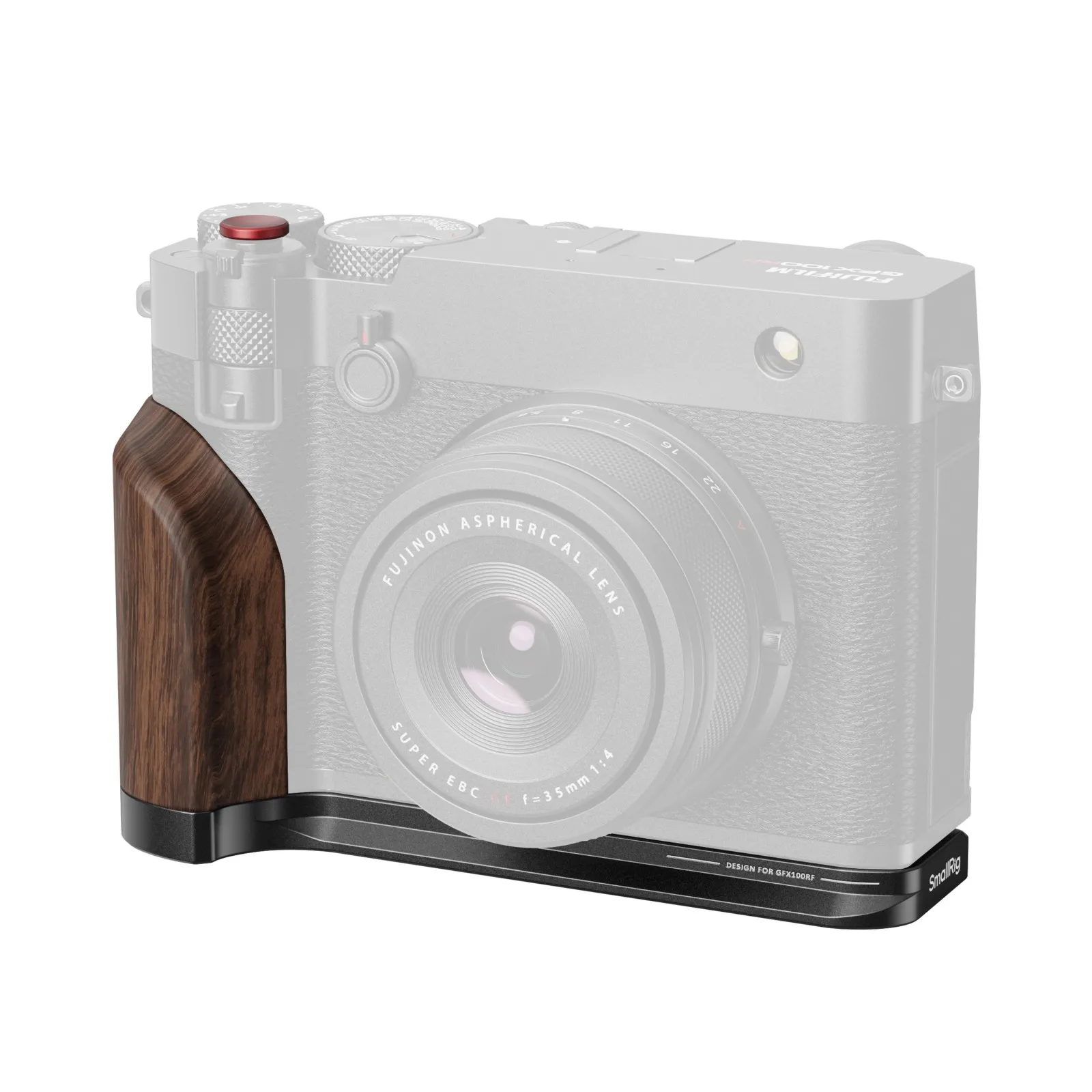 GFX100RF L-Plate with Wooden Handle | Arca-Swiss QR
