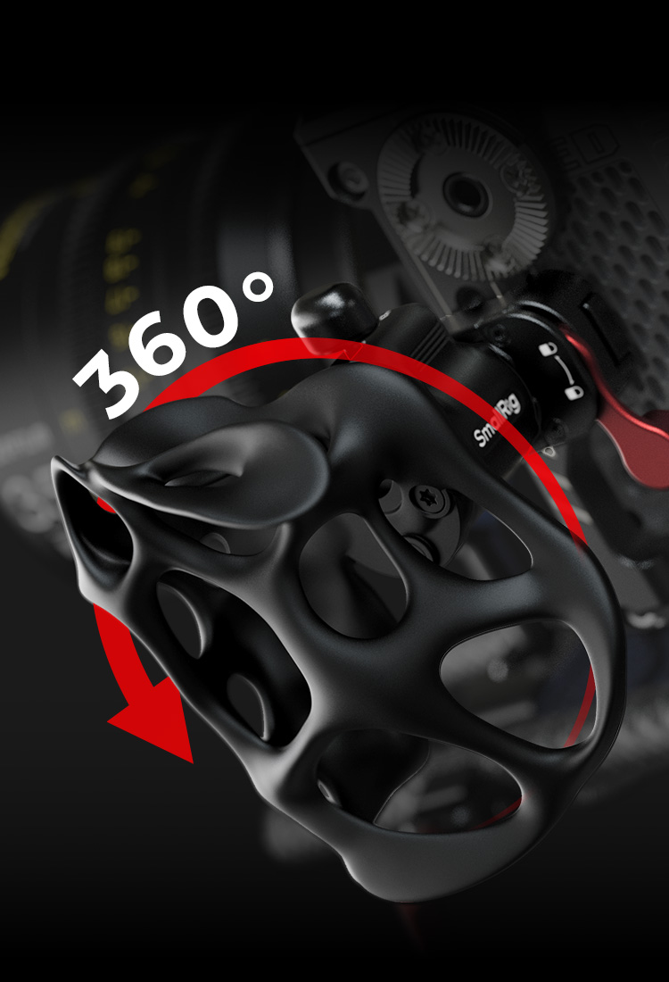 Liquid Handle with ARRI Rosette | Ergonomic Camera Grip