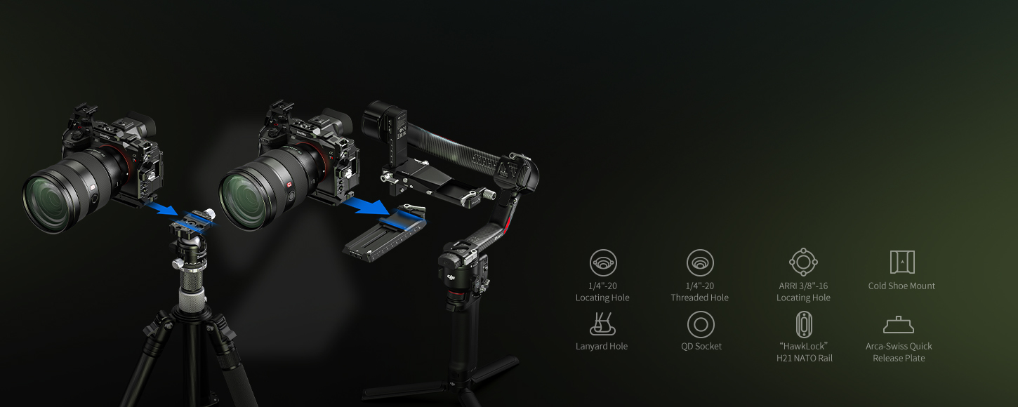 Kategori/Kamera Kafesleri/Sony A7R VI i&ccedil;in Sony HawkLock Kamera Kafes Kiti: Gelişmiş... | SmallRig-Markalar:Sony/Modeller:&alpha;7R VI/SKU:6702/
