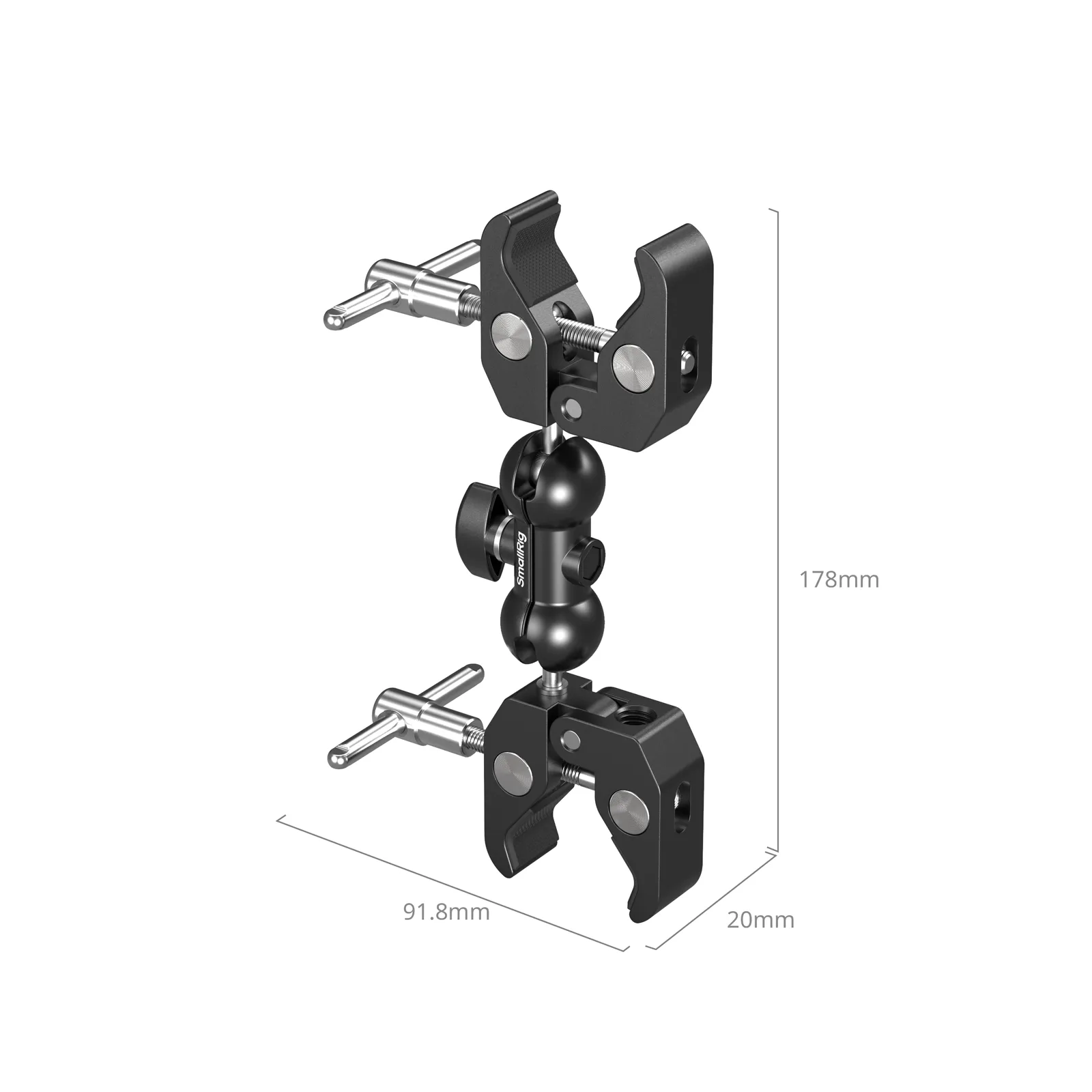 Double-Head Crab Clamp | 1.5kg Load | 15-40mm Camera Grip