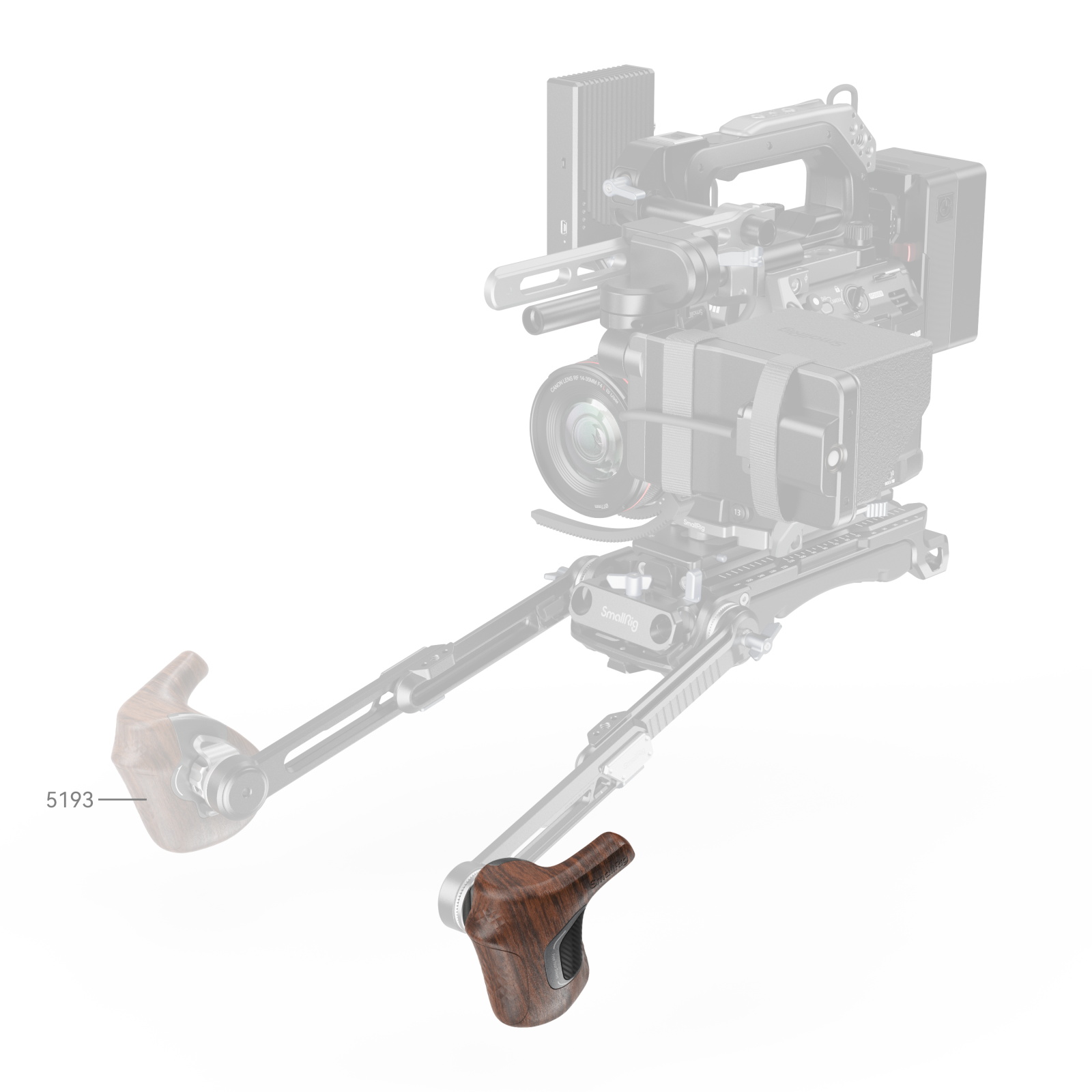 ARRI Rosette Wooden Handle | Secure Grip & Fluid Rotation