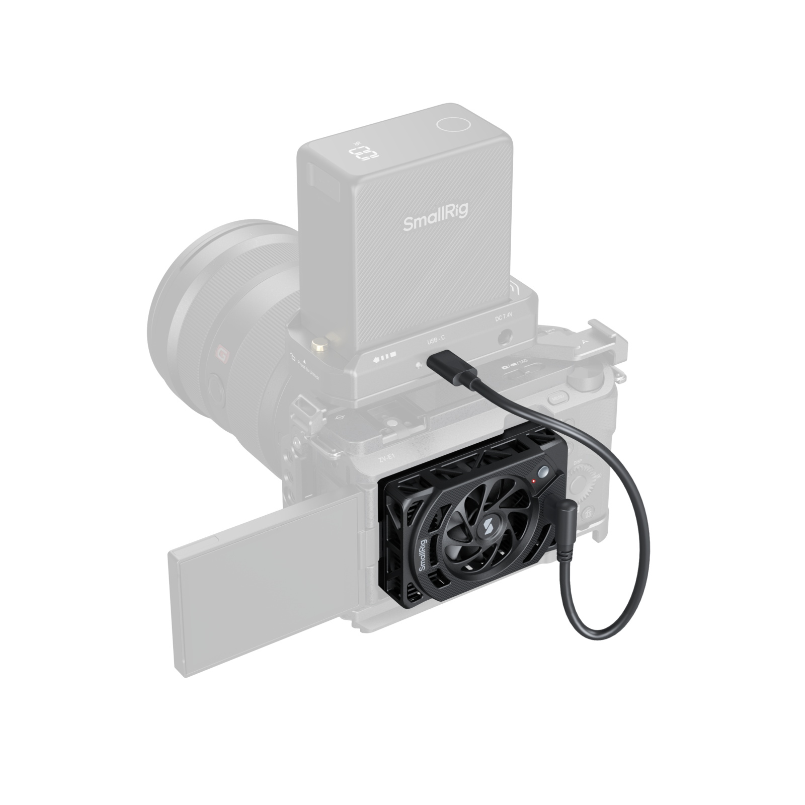 Camera Cooling Fan for Sony | 7000 RPM | Adjustable Speed