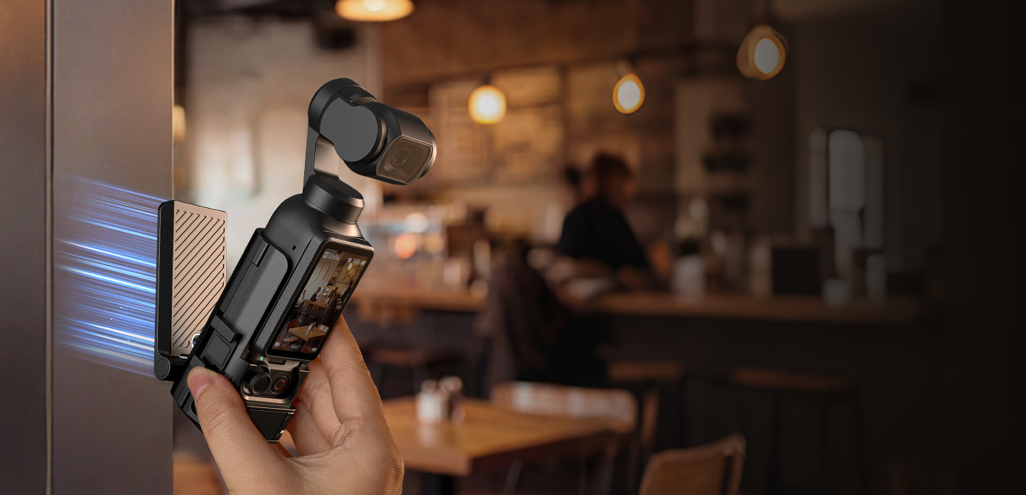 Kategori/Aksiyon Kamera Kiti Manyetik Montaj ve Kafes DJI Osmo Pocket 4 i&ccedil;in | 180&deg;-Markalar:DJI/Modeller:Osmo Pocket 4?Osmo Pocket 4P/SKU:6009/