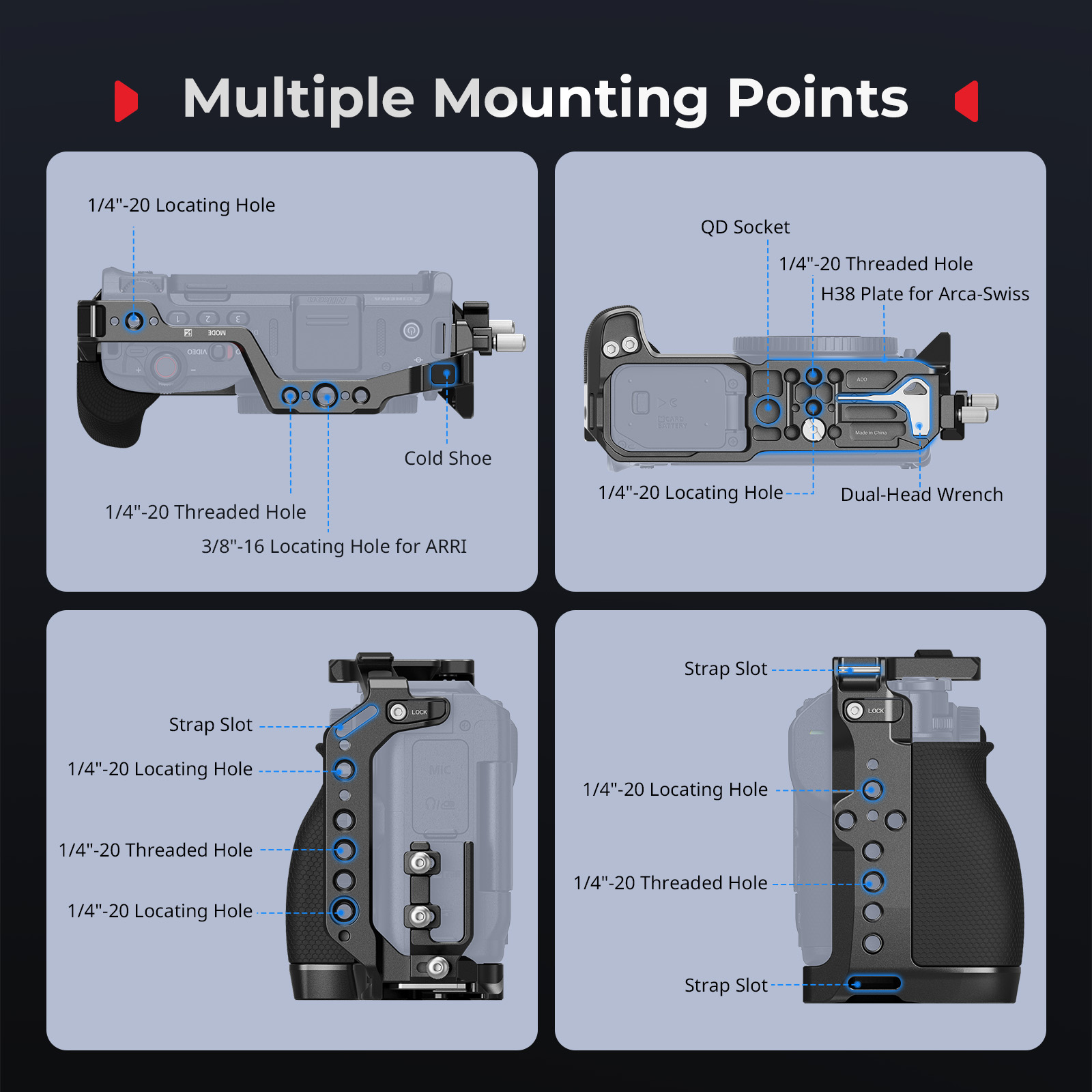 SmallRig Nikon ZR Cage Kit 5468 | 4 Configurations
