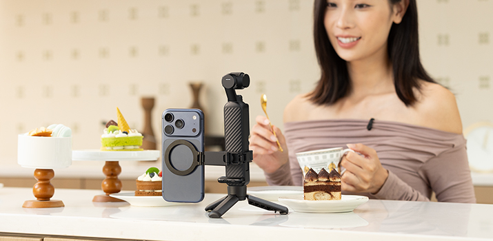 Kategori/Montaj Braketleri/Masa&uuml;st&uuml; Braketleri DJI Osmo Pocket 4 / 3 i&ccedil;in MagSafe &Ouml;zellikli Manyetik Montaj Aparatı - Markalar: DJI / Modeller: Osmo Pocket 3, Osmo Pocket 4 / &Uuml;r&uuml;n Kodu: 6004
