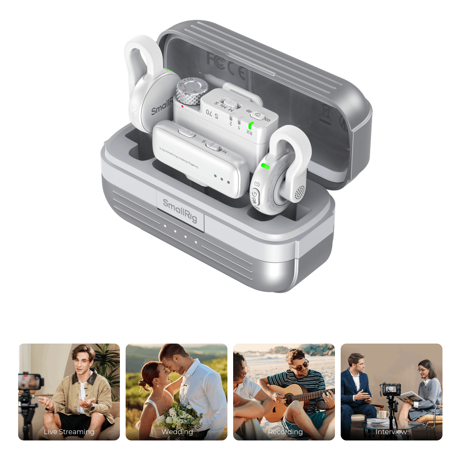 配信機器・PA機器・レコーディング機器 SmallRig S70 Wireless Microphone S70 Wireless Microphone | Ultra-Thin | 984ft Range | SmallRig