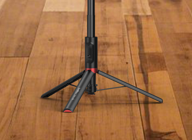 Auto-Open Selfie Tripod ST30 Lite Black | Phone Stand Remote