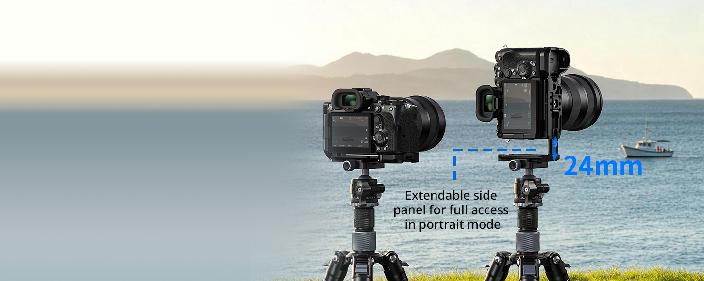 Kategori/Kamera Kafesleri/Sony A7R VI i&ccedil;in Sony L Şekilli Montaj Plakası: Kavisli... | SmallRig-Markalar:Sony/Modeller:&alpha;7R VI/SKU:6706/