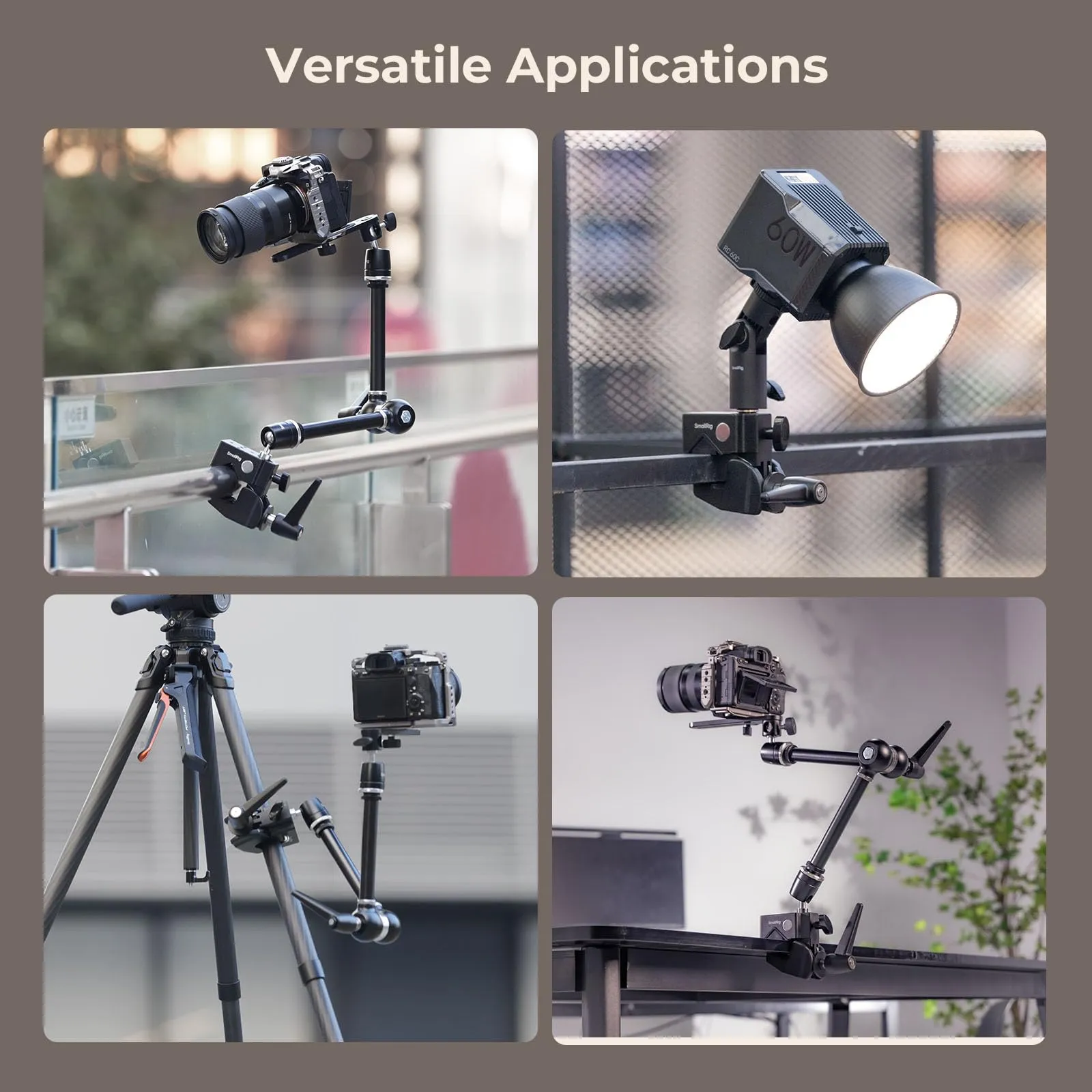 Category/Mounting Brackets/Magic Arms Super Clamp Magic Arm Kit | 524mm Adjustable | Camera Mount-SKU:4862/Package Weight (kg):1.83/