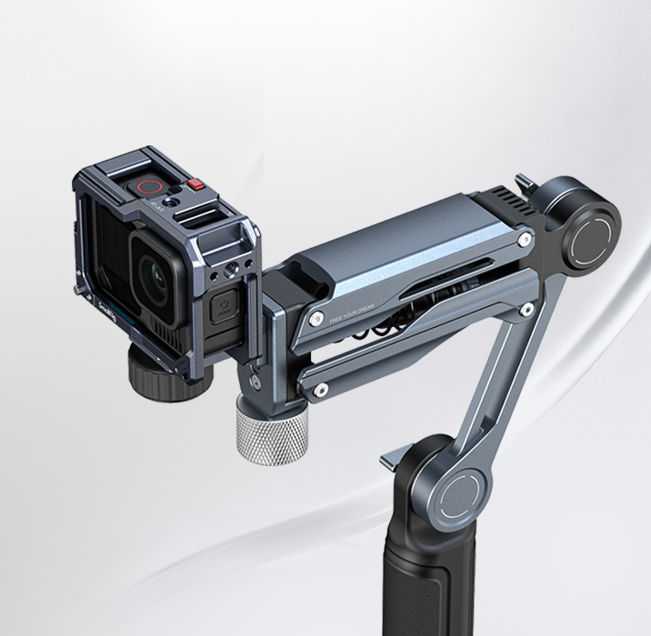 Kategori/Montaj Braketleri/DJI Osmo Pocket 4 / Pocket 3 / Insta360 X5 / GoPro HERO13 Black i&ccedil;in Magic Arms El Tipi Şok Emici Kol - Markalar: DJI, Insta 360, GoPro / Modeller: Osmo Pocket 3, Osmo Pocket 4, X5, HERO 13 Black / &Uuml;r&uuml;n Kodu: 5508 / Paket Ağırlığı (kg): 1.