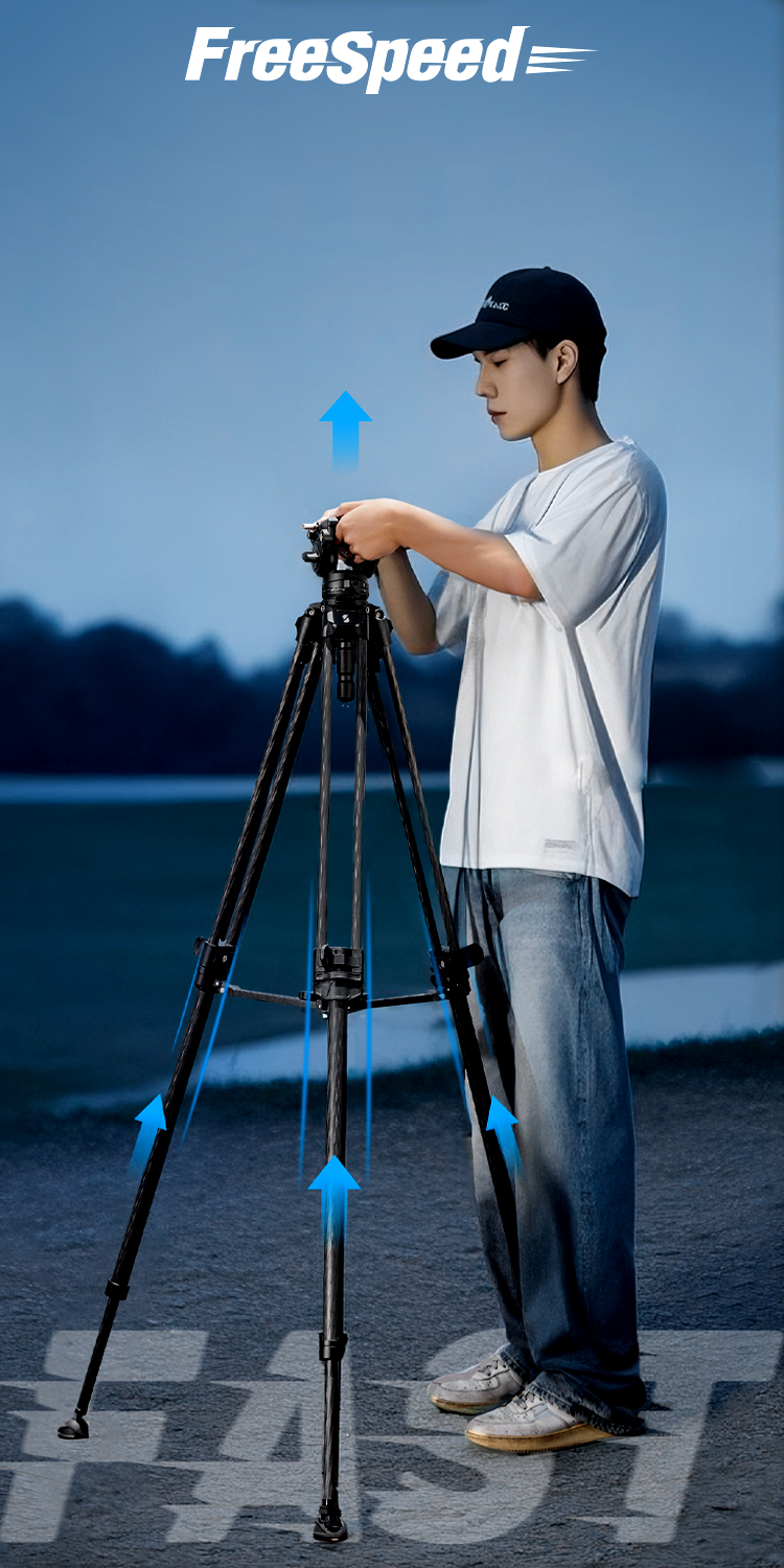 Carbon Fiber Tripod | Quick Setup, 8kg Load | SmallRig