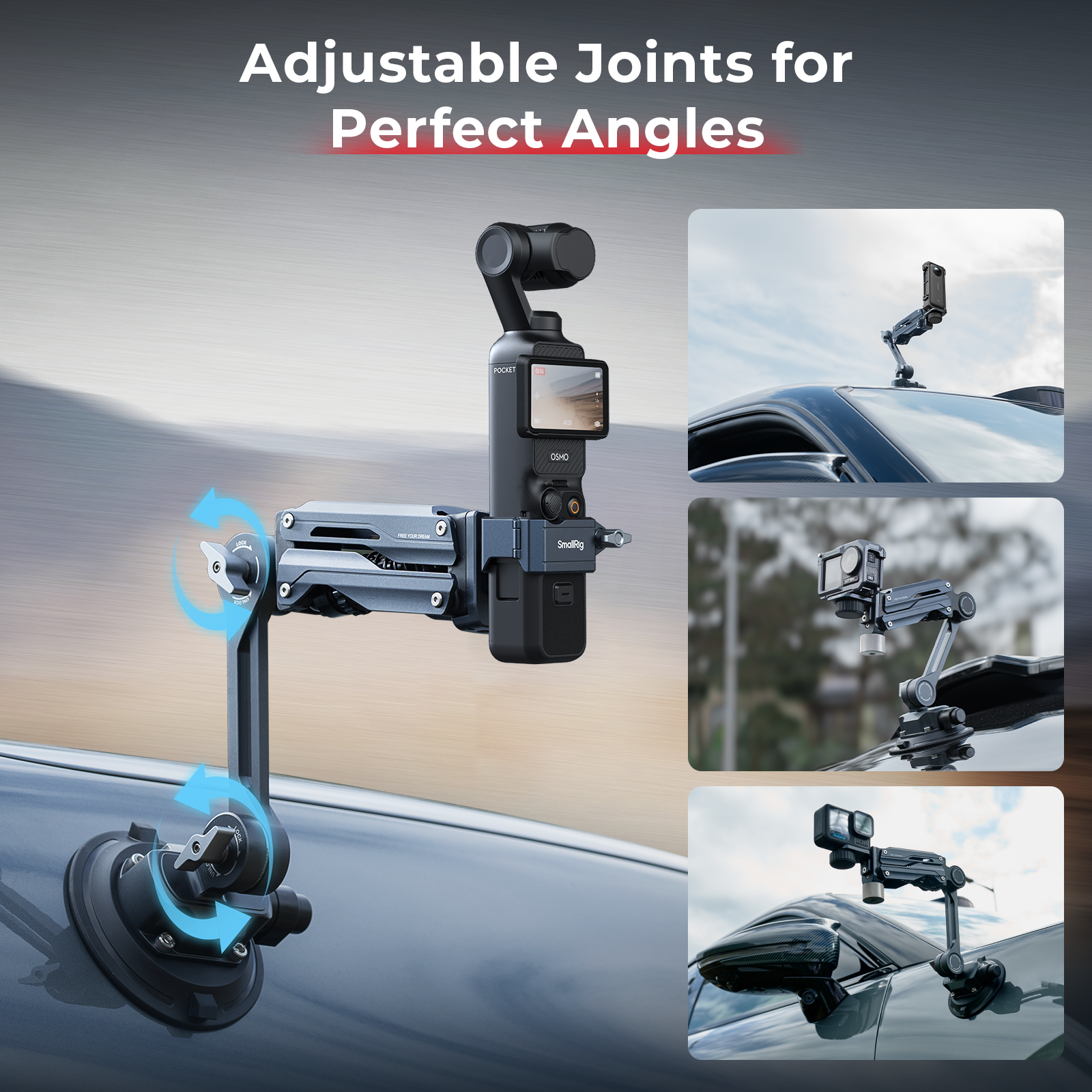Mini Shock Absorber Arm | Smooth Video for Action Cameras