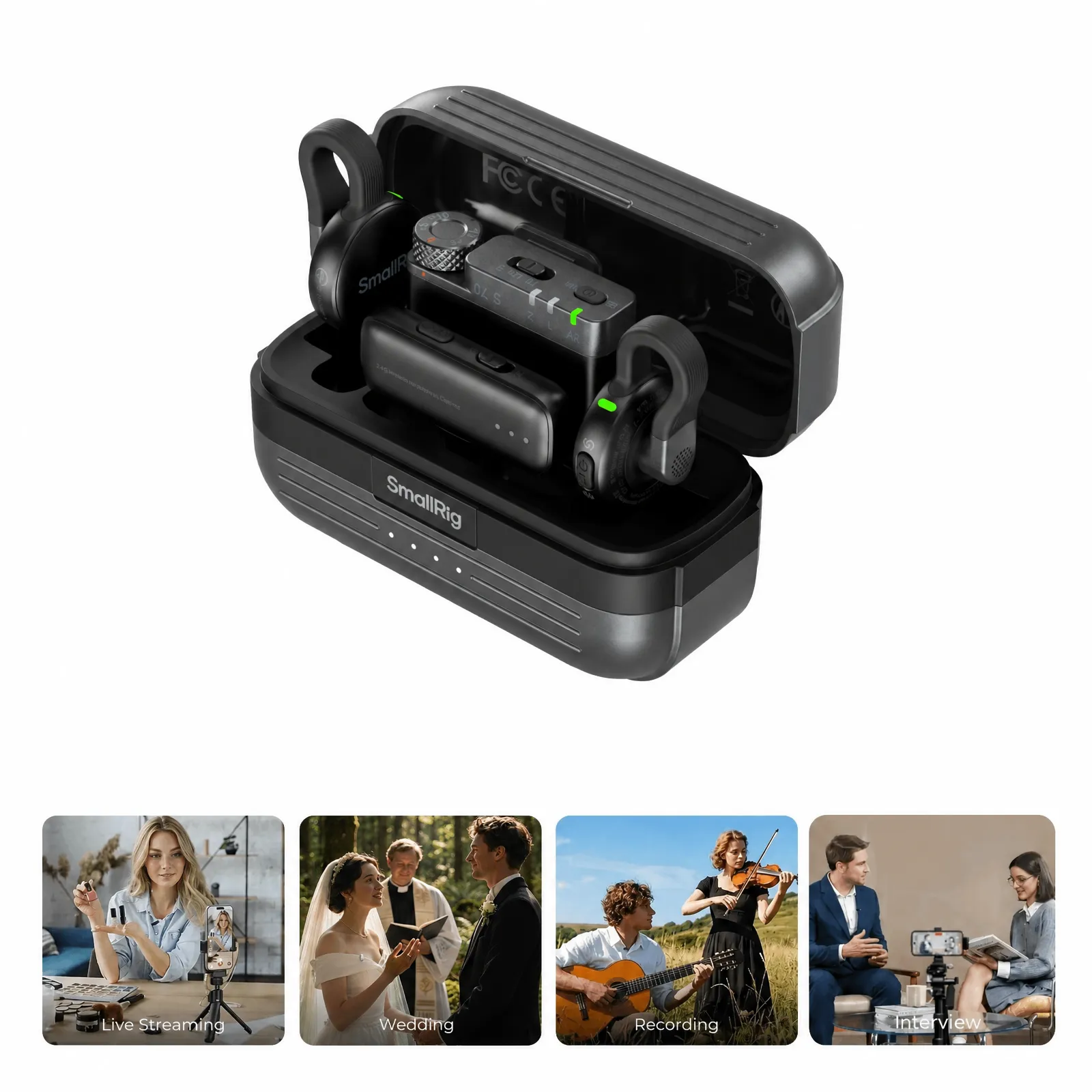 S70 Wireless Microphone | Ultra-Thin | 984ft Range | SmallRig