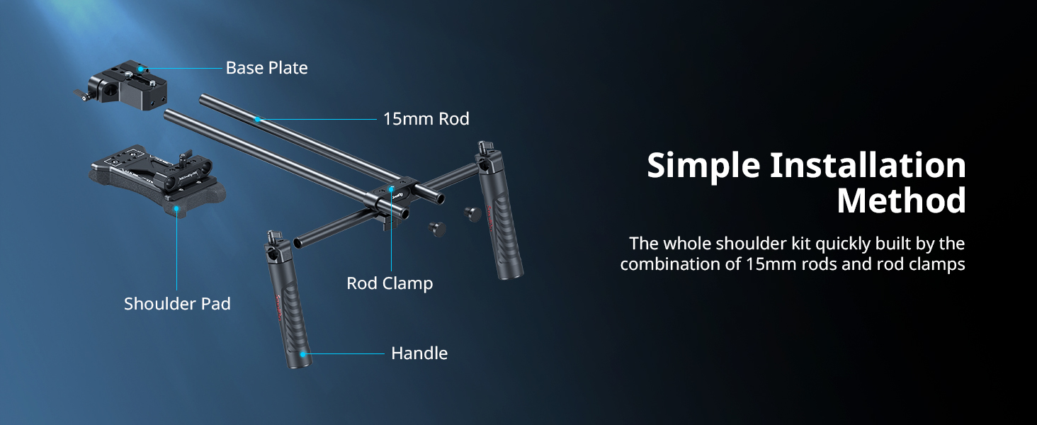 Basic Shoulder Rig | Ergonomic Camera Setup | SmallRig