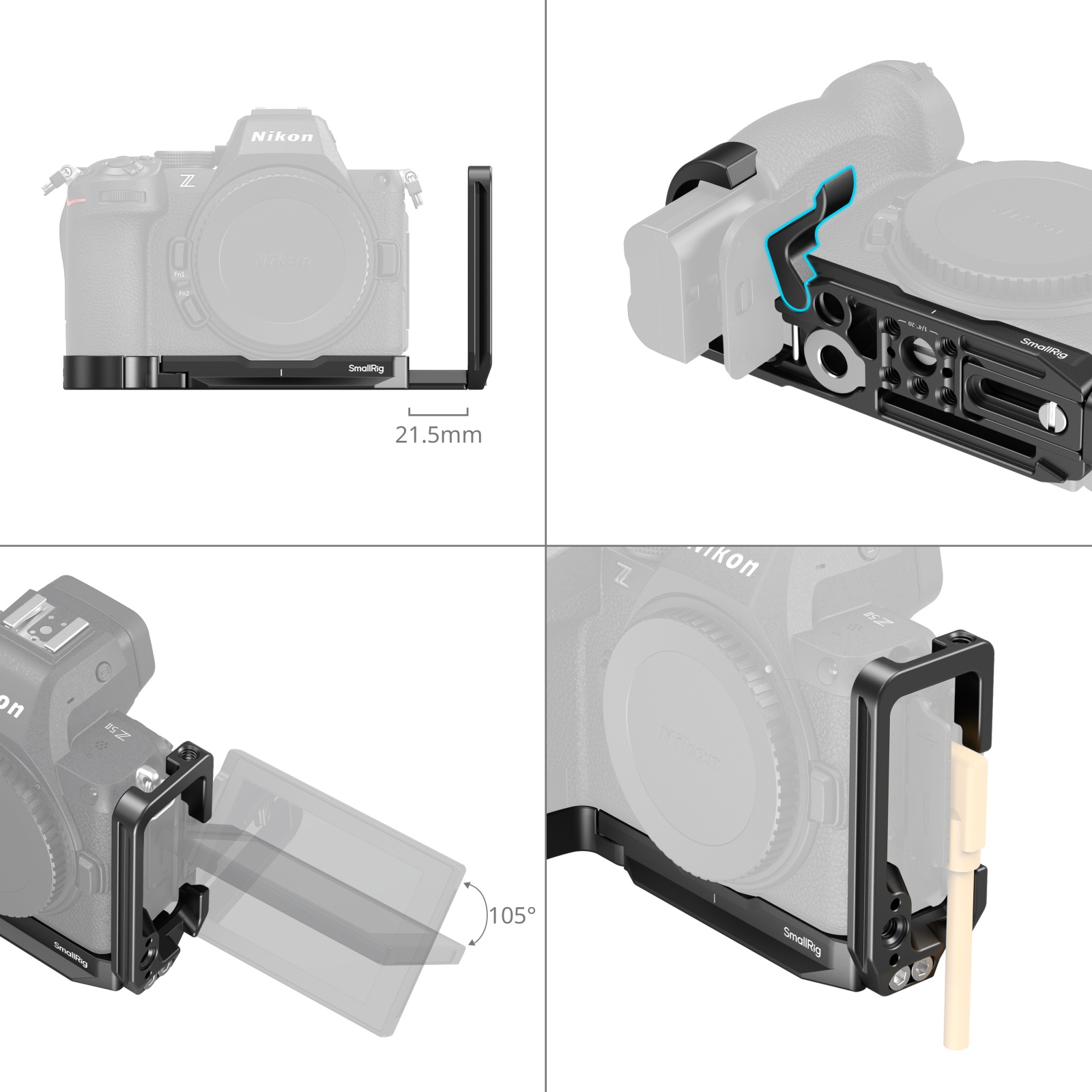 L-Shaped Mount Plate for Nikon Z5II