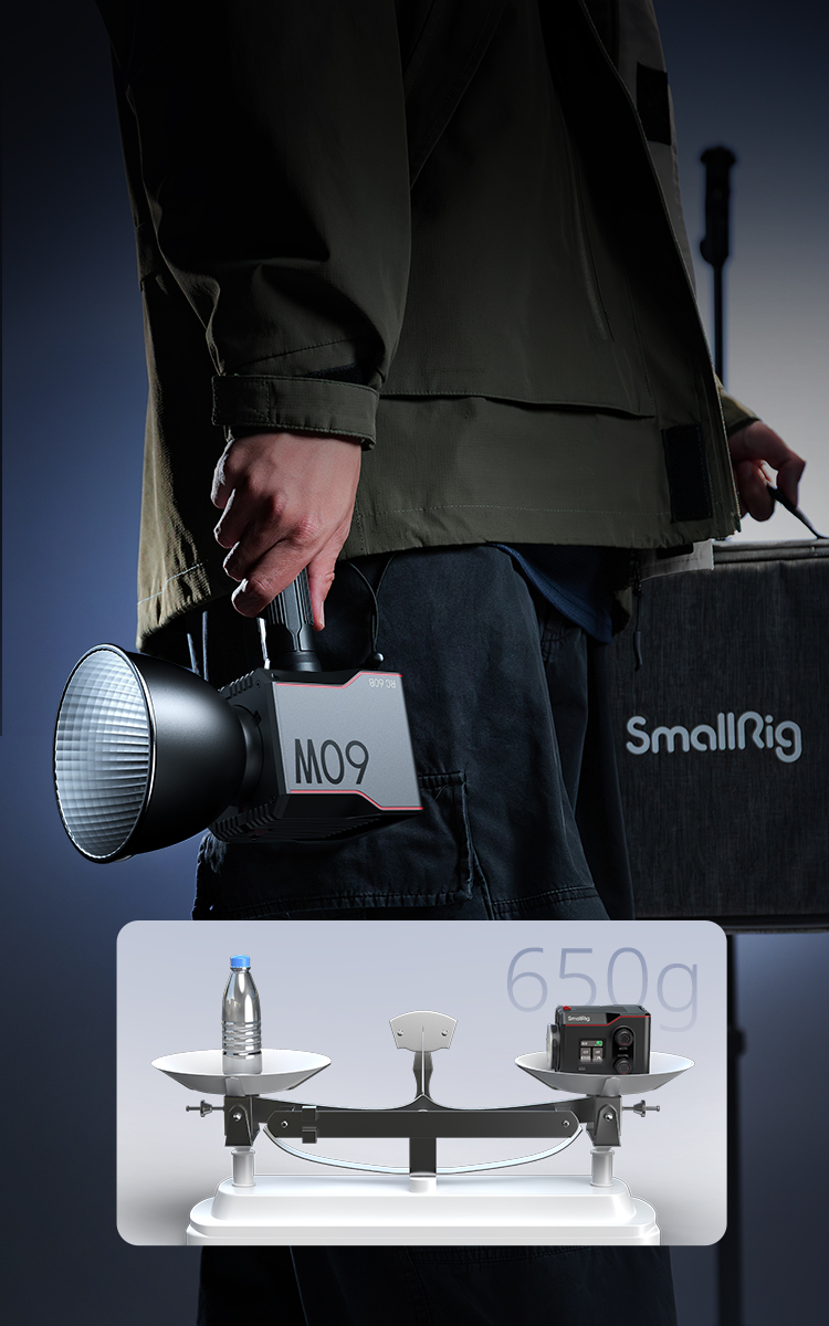 RC 60B COB LED Video Light | Portable, Silent, High CRI