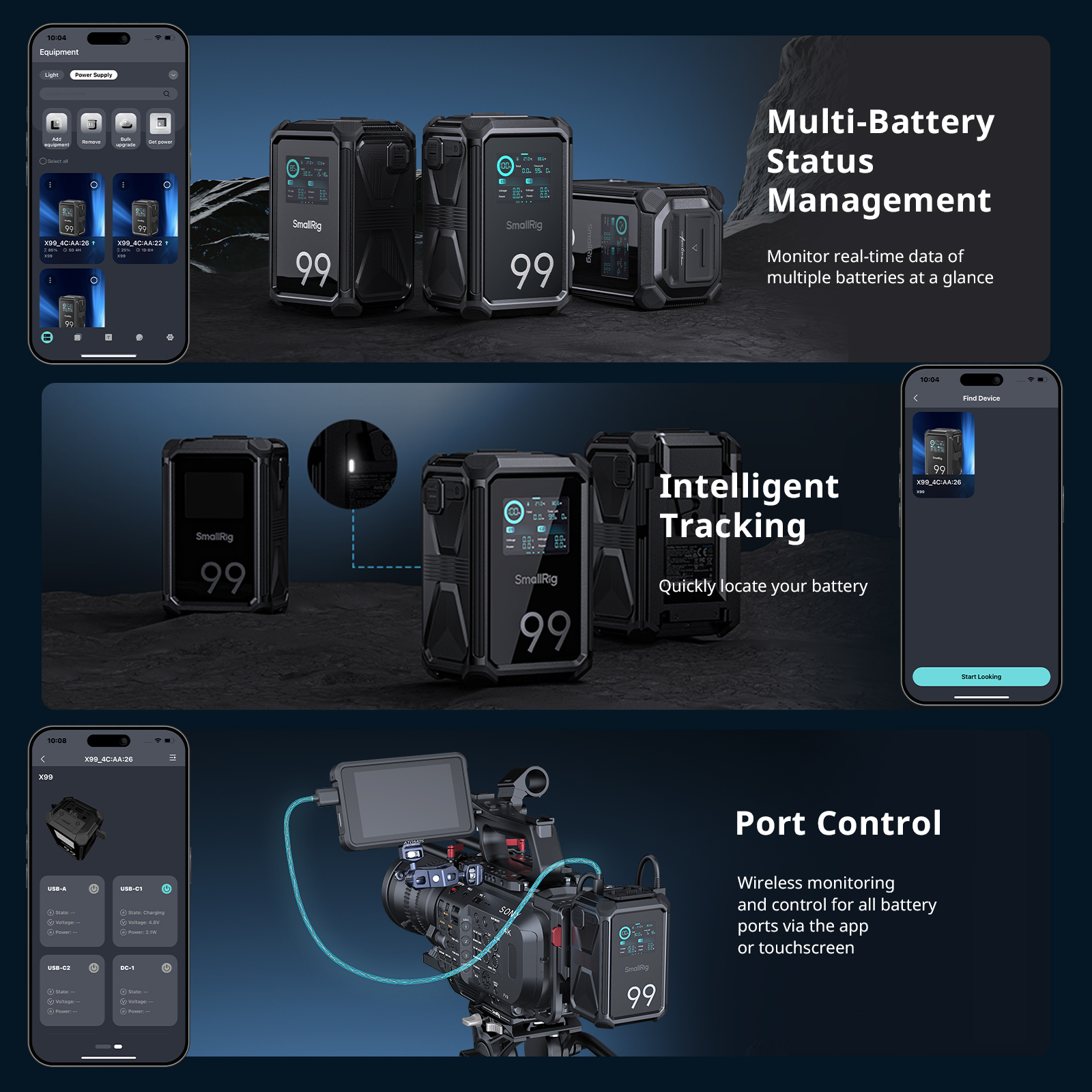 X99 Tri-Proof V-Mount Battery | 99Wh | Smart Multi-Port