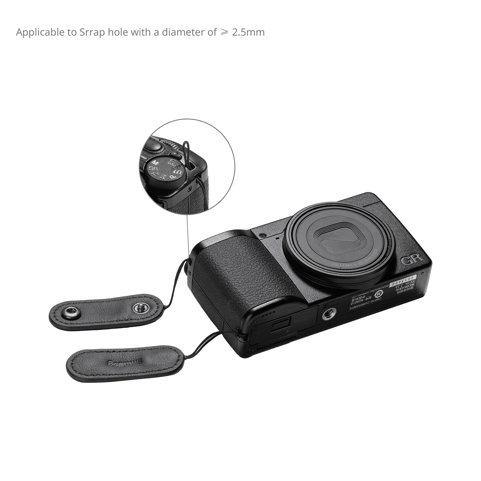 SmallRig for Ricoh GR: Leather Case, Quick-Release Wrist 