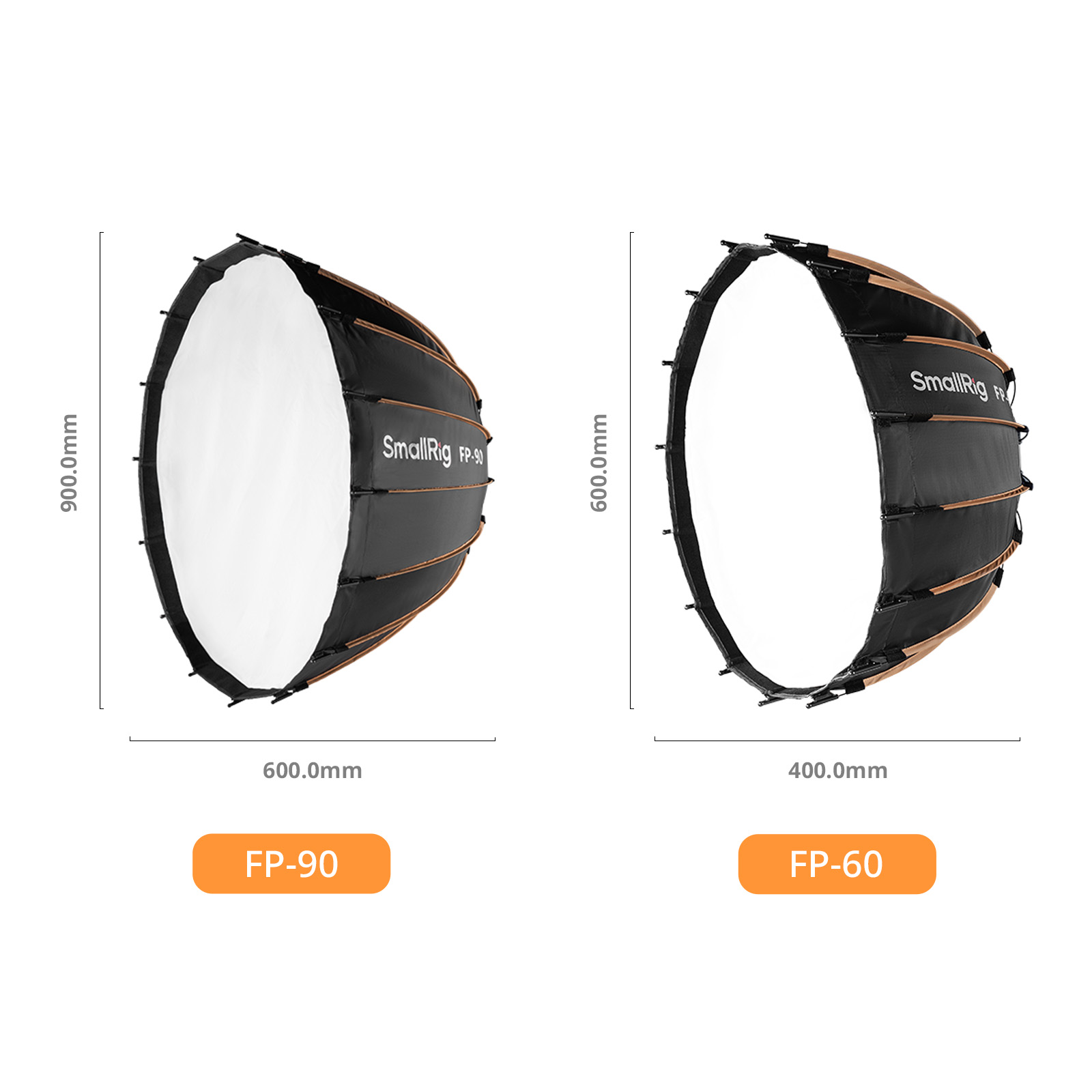 FP-90 & FP-60 Quick-Setup Folding Parabolic Softbox