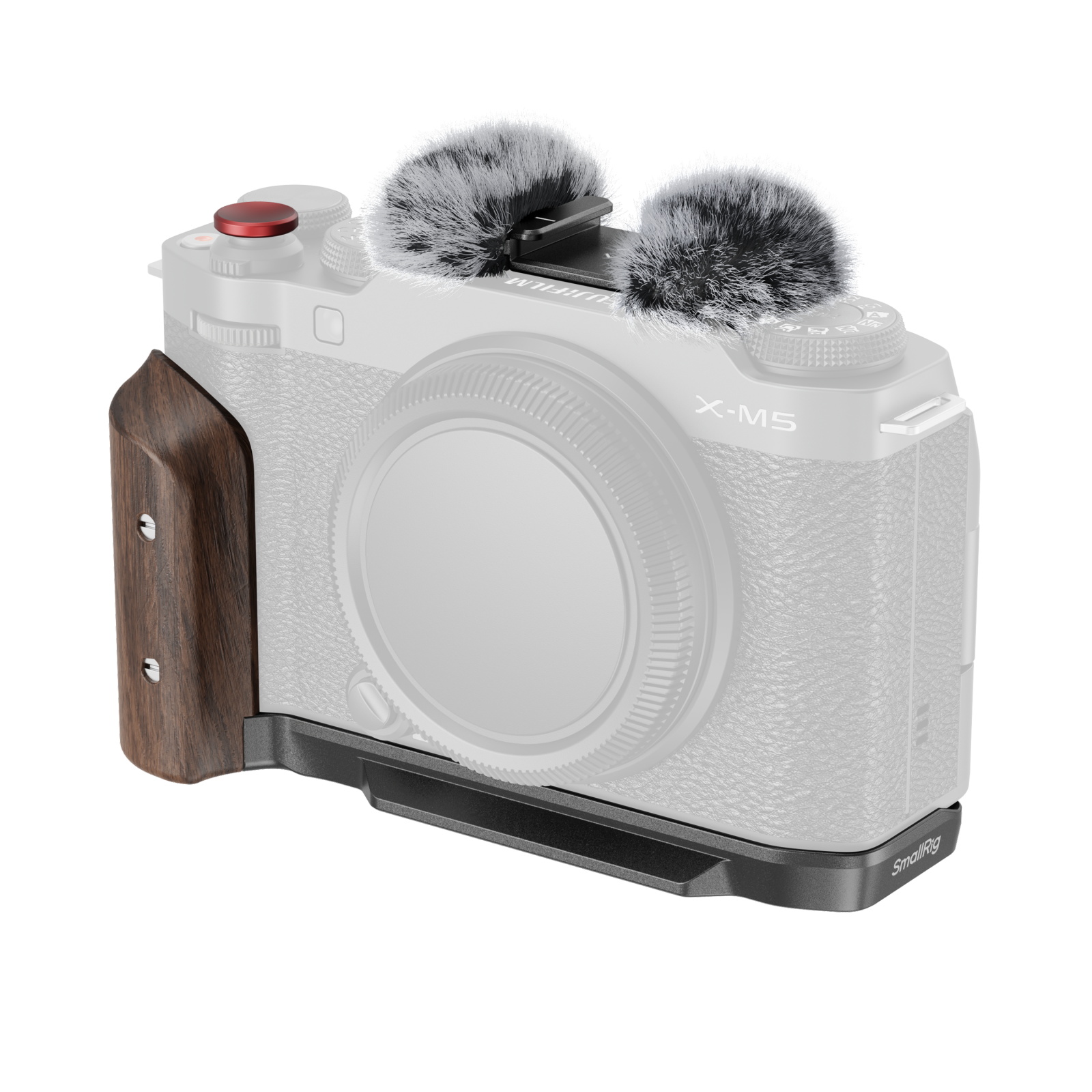 FUJIFILM X-M5 L-Plate | Wood Handle | Arca-Swiss QR